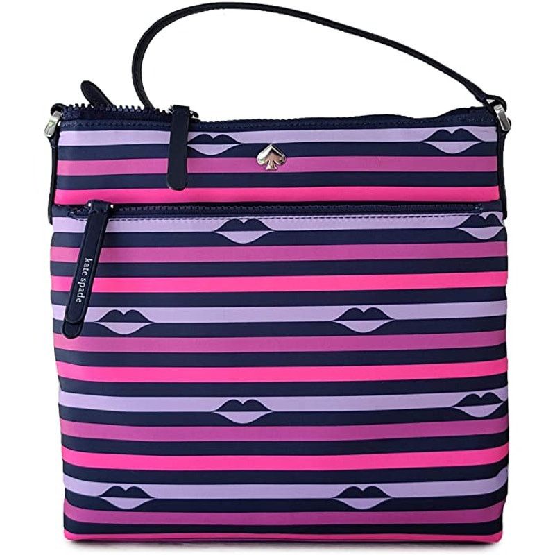 Kate Spade Kate Spade Flat Crossbody Hand Bag stripes Lips print Size ONE SIZE - 1 Thumbnail