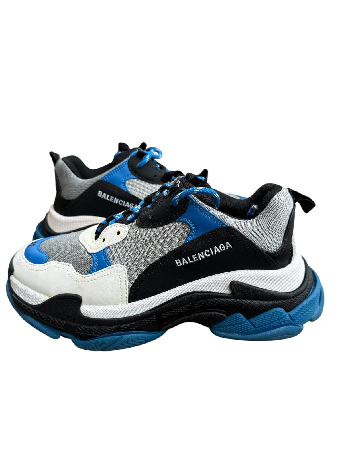 Balenciaga Balenciaga triple s blue Size US 9.5 / EU 42-43 - 2 Thumbnail
