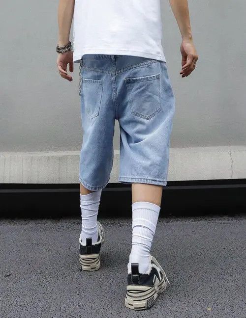 VIBE Washed Jorts, Denim Baggy Shorts Size US 30 / EU 46 - 3 Thumbnail