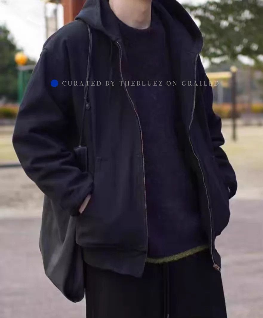 Comoli Lightweight Black Zip Hoodie Size US M / EU 48-50 / 2 - 1 Thumbnail