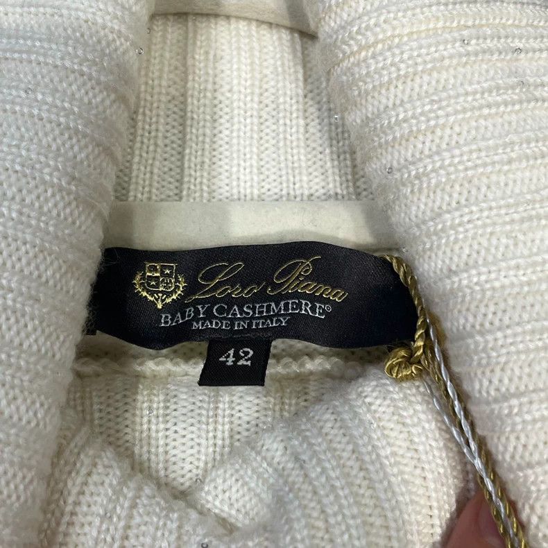 Loro Piana LORO PIANA Lightweight high collar sweater Size S / US 4 / IT 40 - 2 Thumbnail