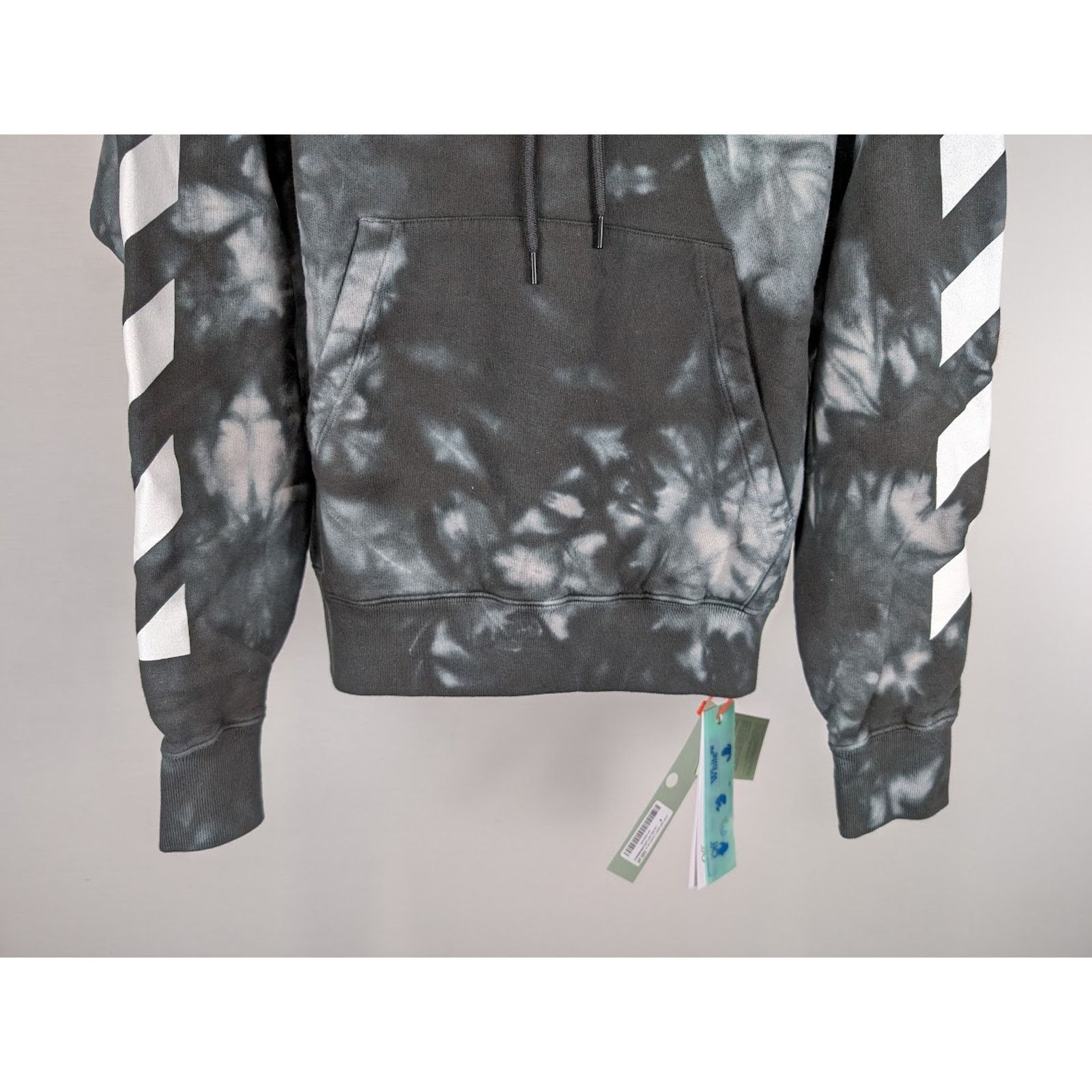 Off-White o1rshd1 Diag Arrow Tie Dye Skate Hoodie in Warm Grey Size US S / EU 44-46 / 1 - 9 Thumbnail