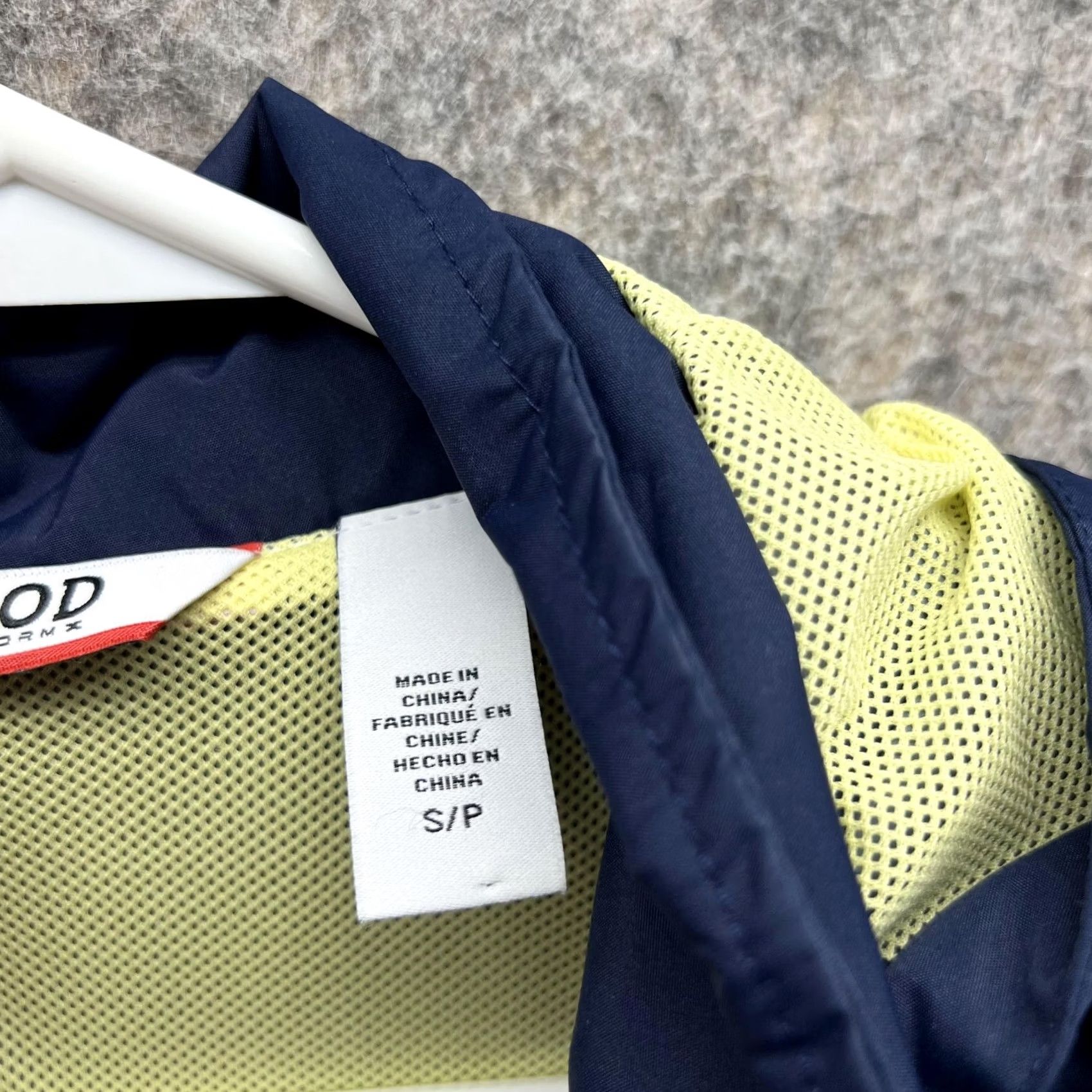 Izod IZOD Windbreaker Jacket Men Small Blue Navy Full Zip Hoodie Polyester Field Regular Size S Size US S / EU 44-46 / 1 - 7 Thumbnail