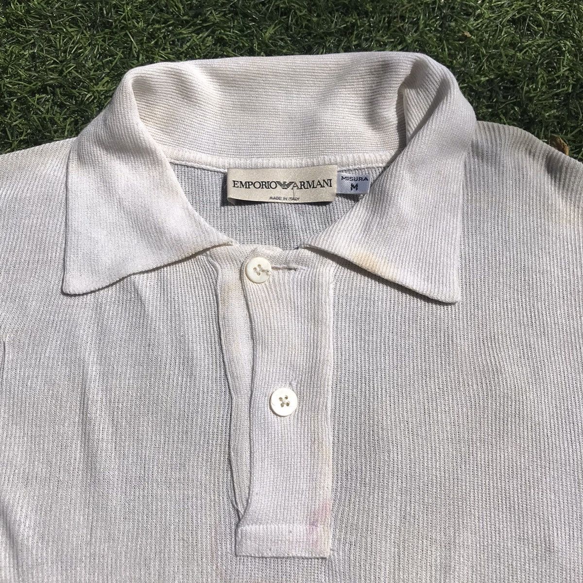 Emporio Armani × Vintage Vintage Emporio Armani White Knitted Size M Misura M Size US M / EU 48-50 / 2 - 4 Thumbnail