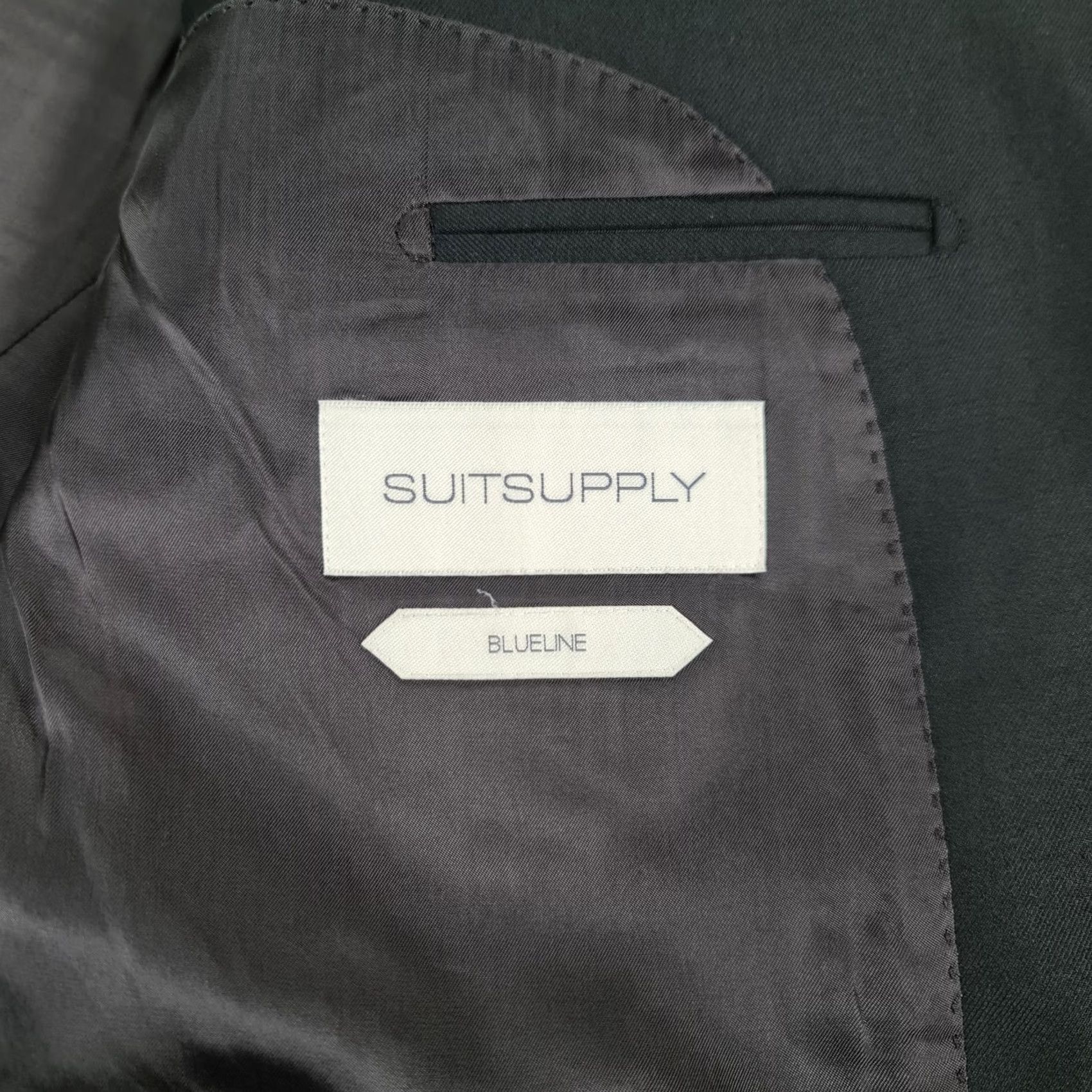 Suitsupply Suitsupply Jacket Mens 50 Suit Black 50R Washington Wool Blazer Vitale Barberis Size 50R - 6 Thumbnail