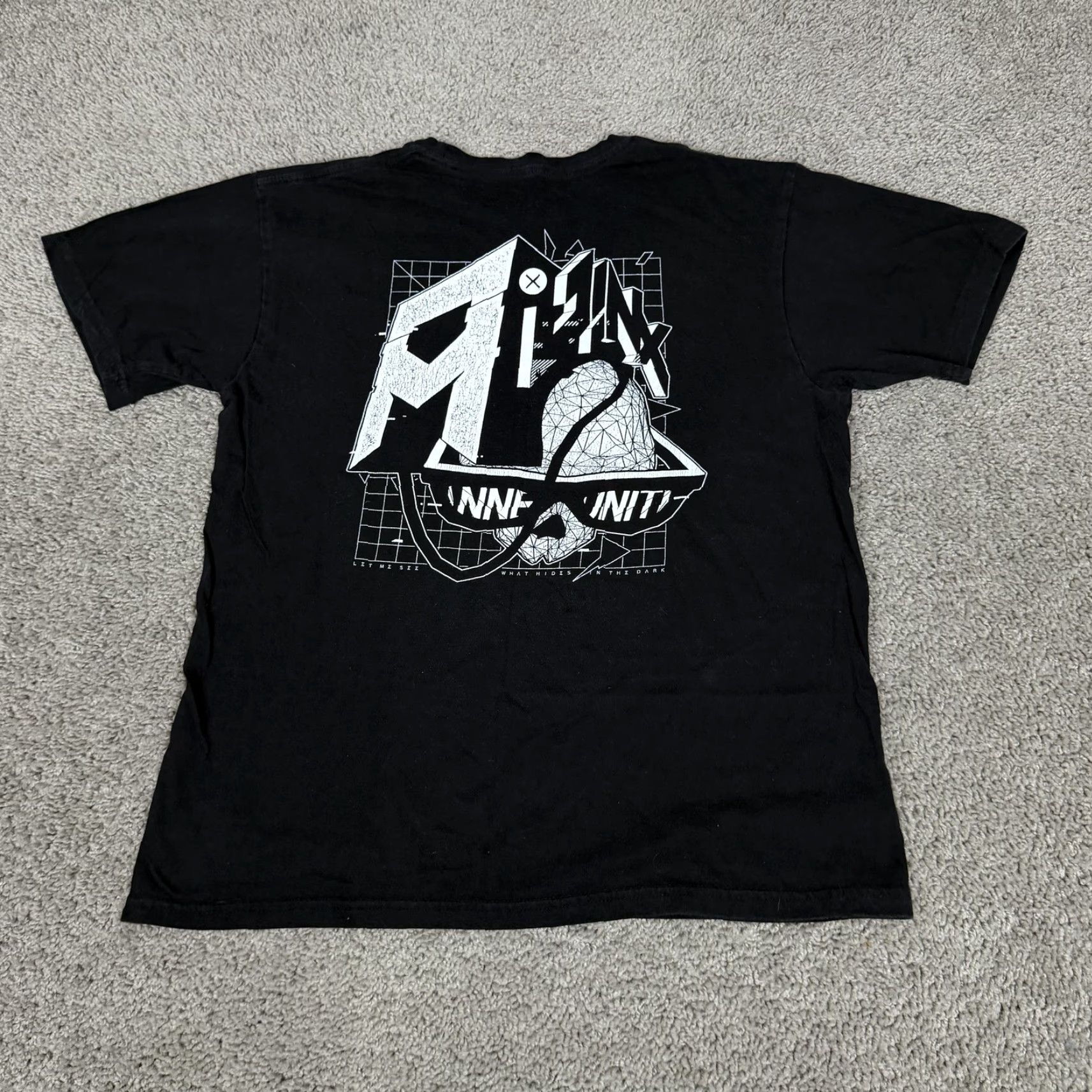 Vintage Munition J!NX Shirt Mens Medium Black Skull Graphic Tee Gaming Streamer Size US M / EU 48-50 / 2 - 6 Thumbnail