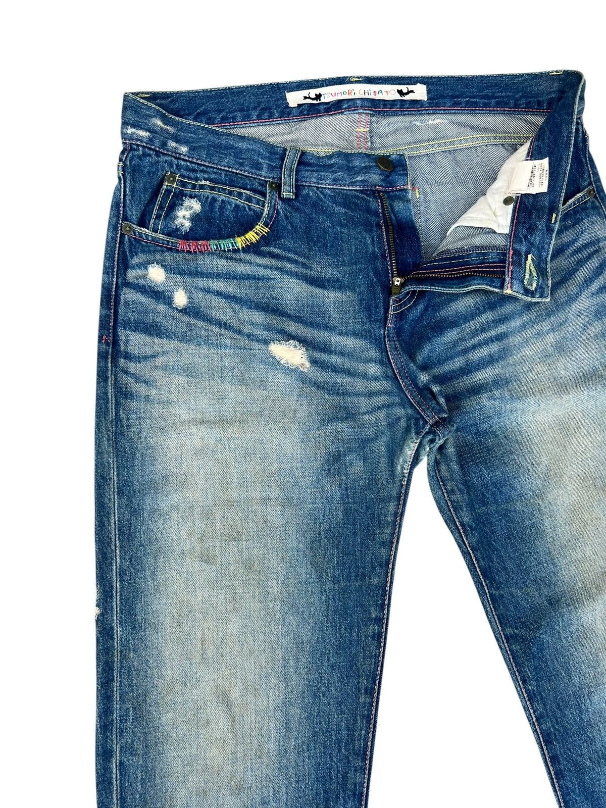 Tsumori Chisato Tsumori Chisato Japan Rips Distress Denim Trashed Jeans Size US 32 / EU 48 - 8 Thumbnail