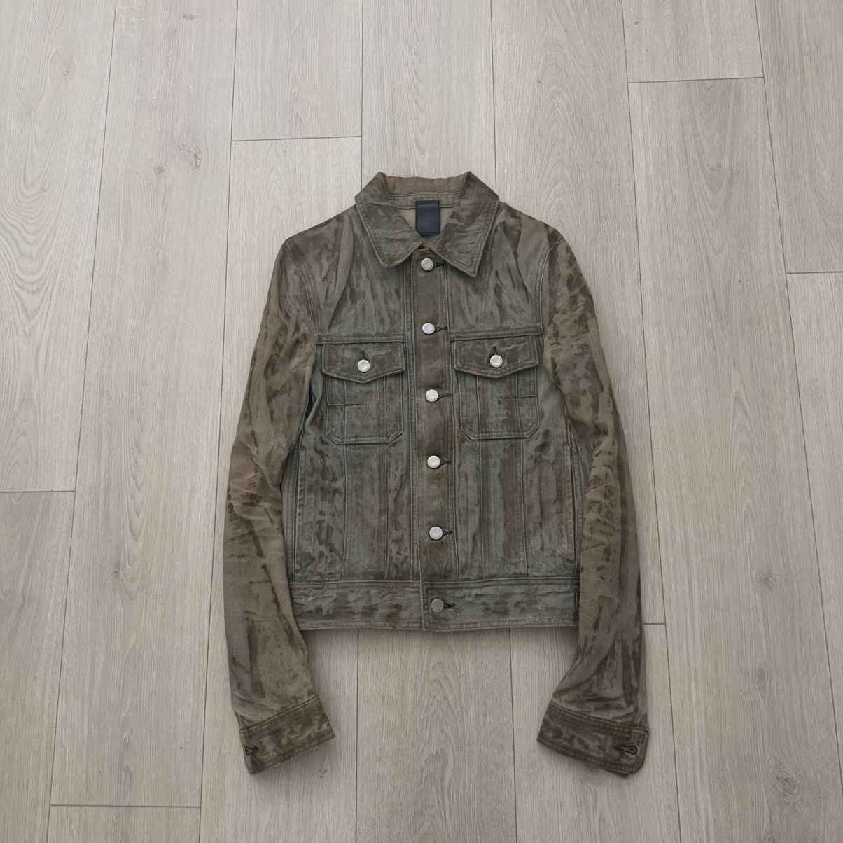Dior × Hedi Slimane Dior Homme SS04 Strip Destroyed Waxed Denim