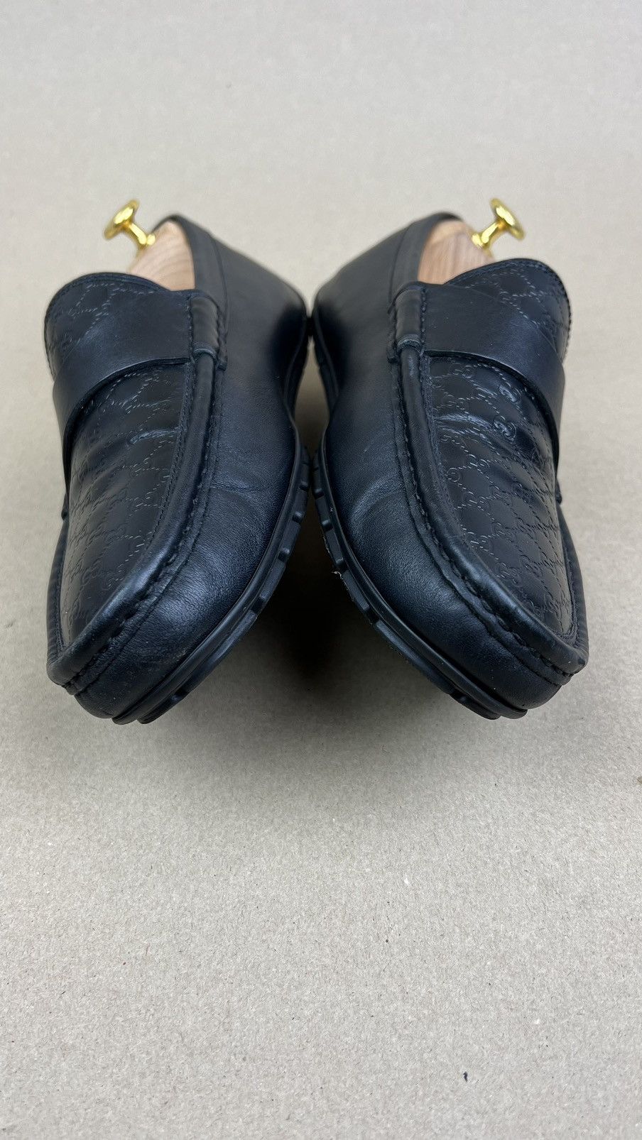 Gucci GUCCI Loafers Leather Moccasins Drivers Shoes GG Monogram Size US 10 / EU 43 - 6 Thumbnail