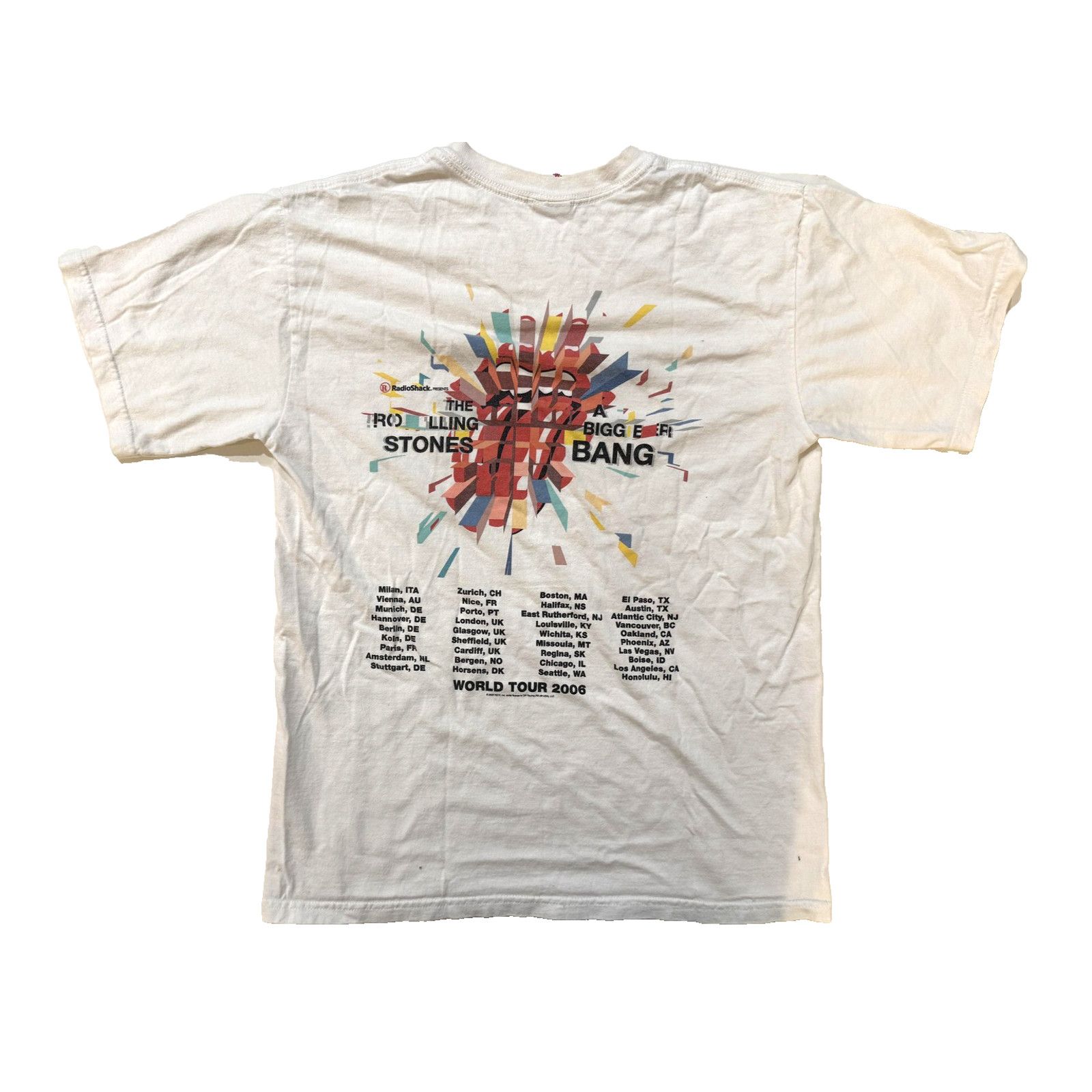 Anvil Vintgage Y2K Rolling Stones Shirt Mens MED Bigger Bang 2006 Size US M / EU 48-50 / 2 - 6 Thumbnail