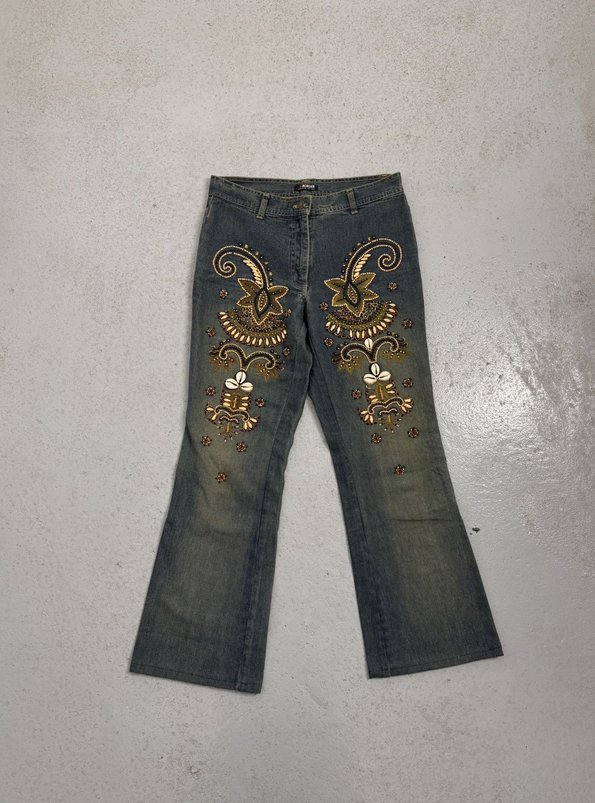 Morgan De Toi Streetwear Morgan De Toi Beads Jeans Size 27" / US 4 / IT 40 - 1 Thumbnail