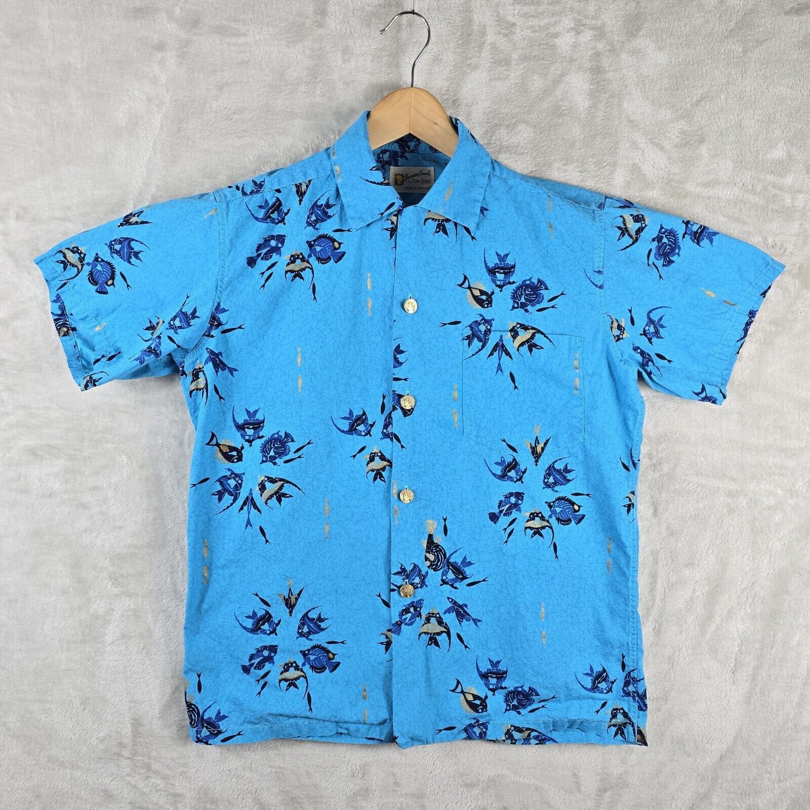 Vintage Vintage Stan Hicks Hawaiian Casual Button Up Shirt Sz M AOP Size US M / EU 48-50 / 2 - 2 Thumbnail