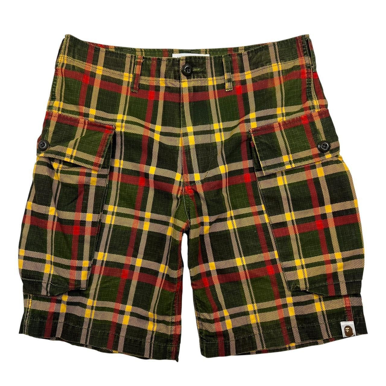 Bape Vintage Bape Check / Tartan Shorts - Small - Waist: 32” Size US 32 / EU 48 - 1 Thumbnail