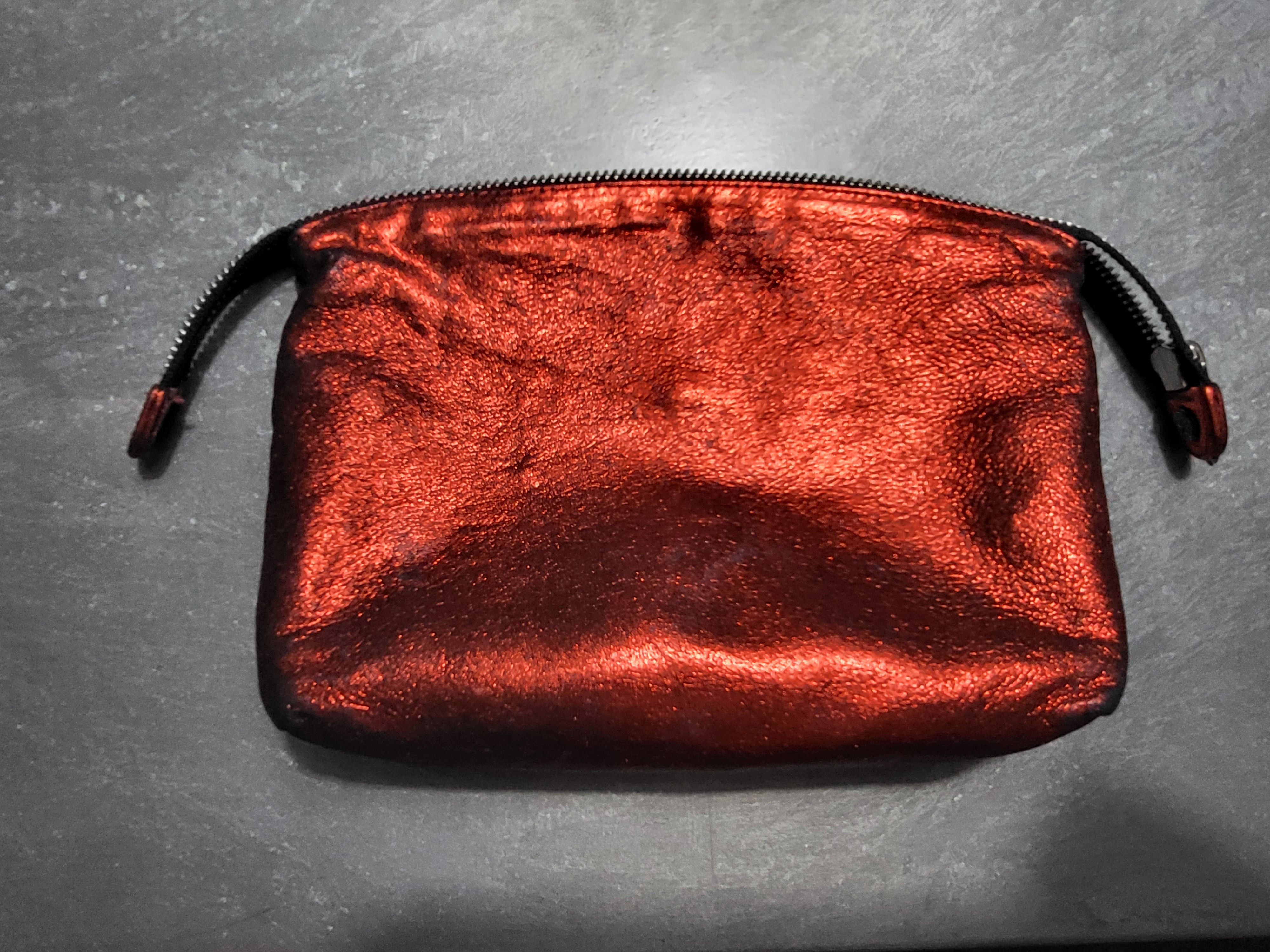 Chrome Hearts Chrome Hearts Red Leather Toiletry Dop Bag Size ONE SIZE - 3 Thumbnail