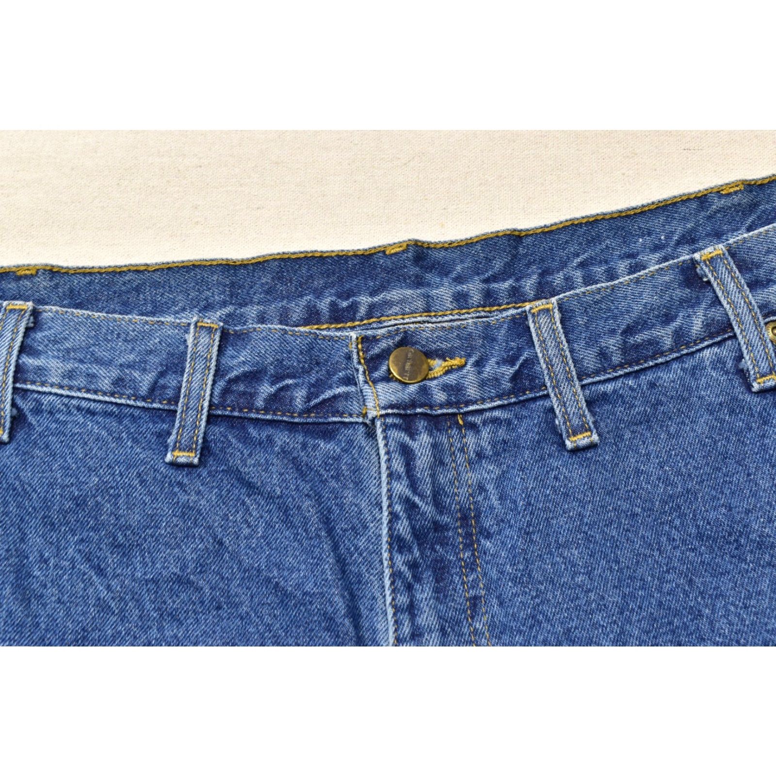 Carhartt VINTAGE Carhartt Jeans 5-Pocket 32 Inseam 48 Big & Tall Mens Relaxed Fit Flannel Lined Denim Blue Size US 32 / EU 48 - 3 Thumbnail