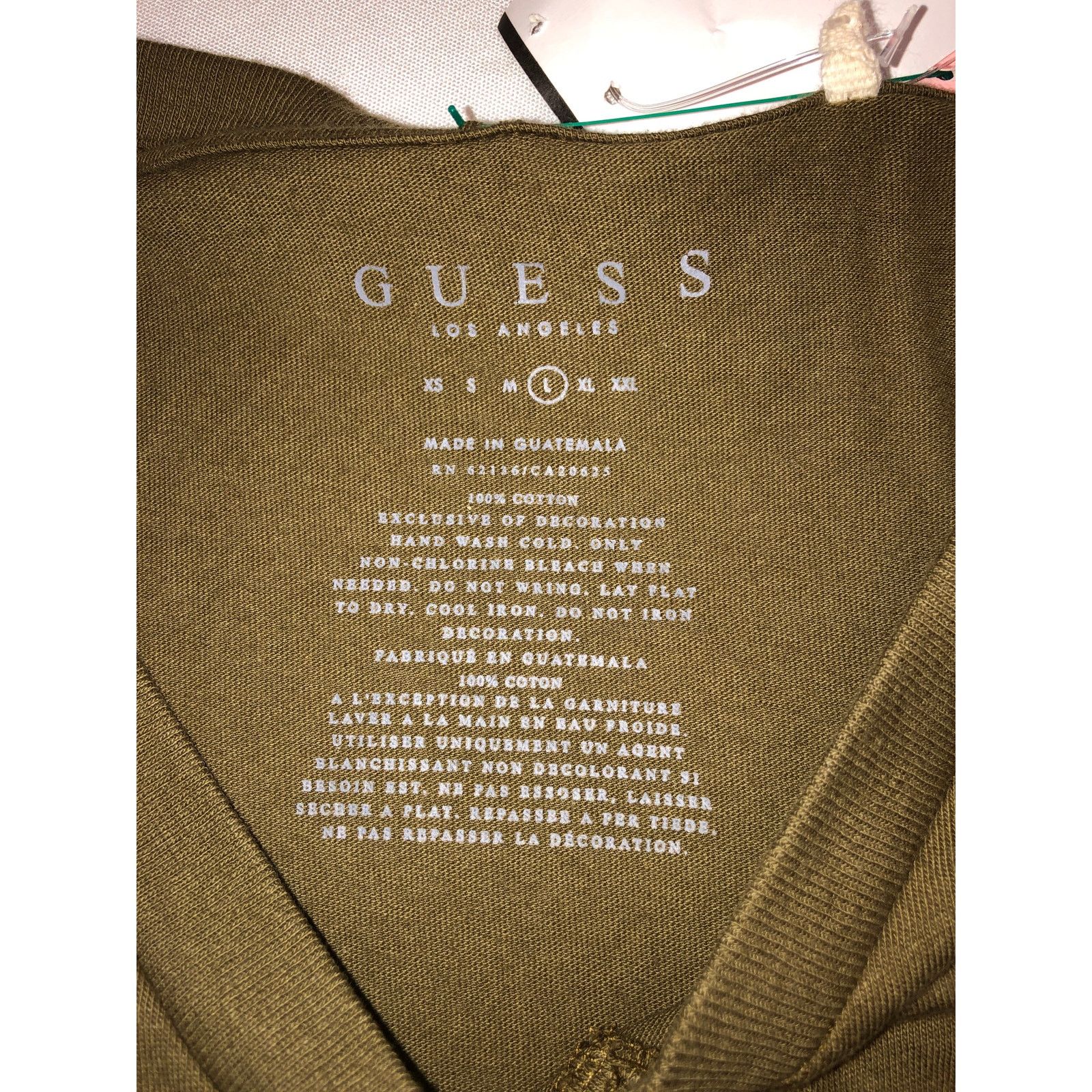 Guess womans Guess Short Sleeve V Neck Shirt Size US L / EU 52-54 / 3 - 5 Thumbnail