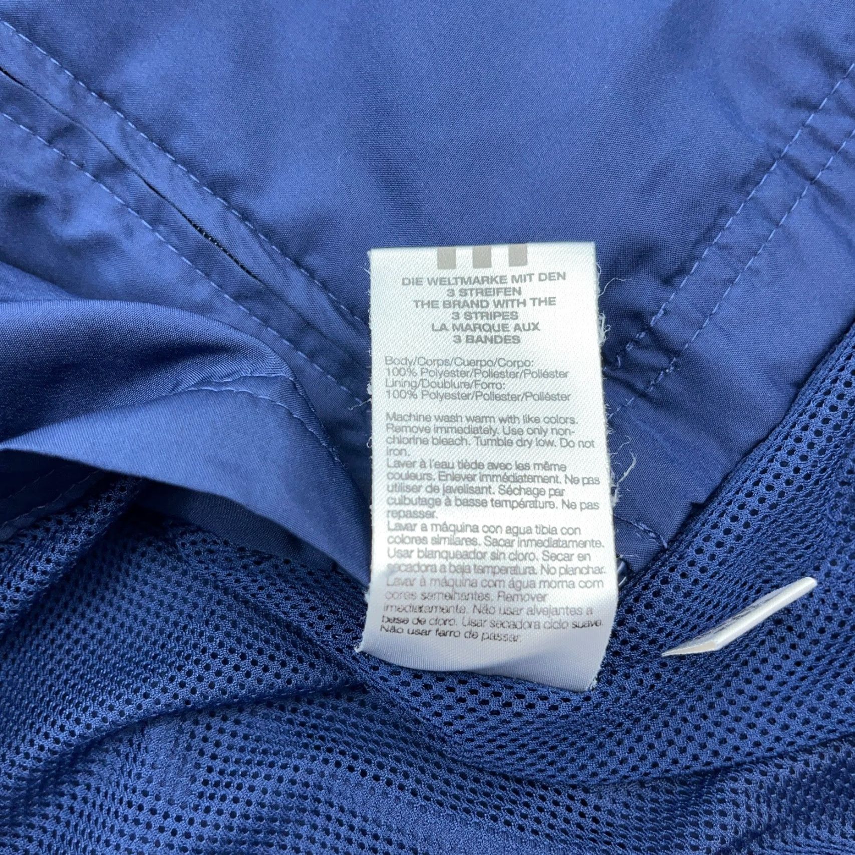Adidas Adidas Jacket Women M Blue Windbreaker Track Suit Lightweight Zip Hooded Full Zip Pockets Logo Size M / US 6-8 / IT 42-44 - 6 Thumbnail