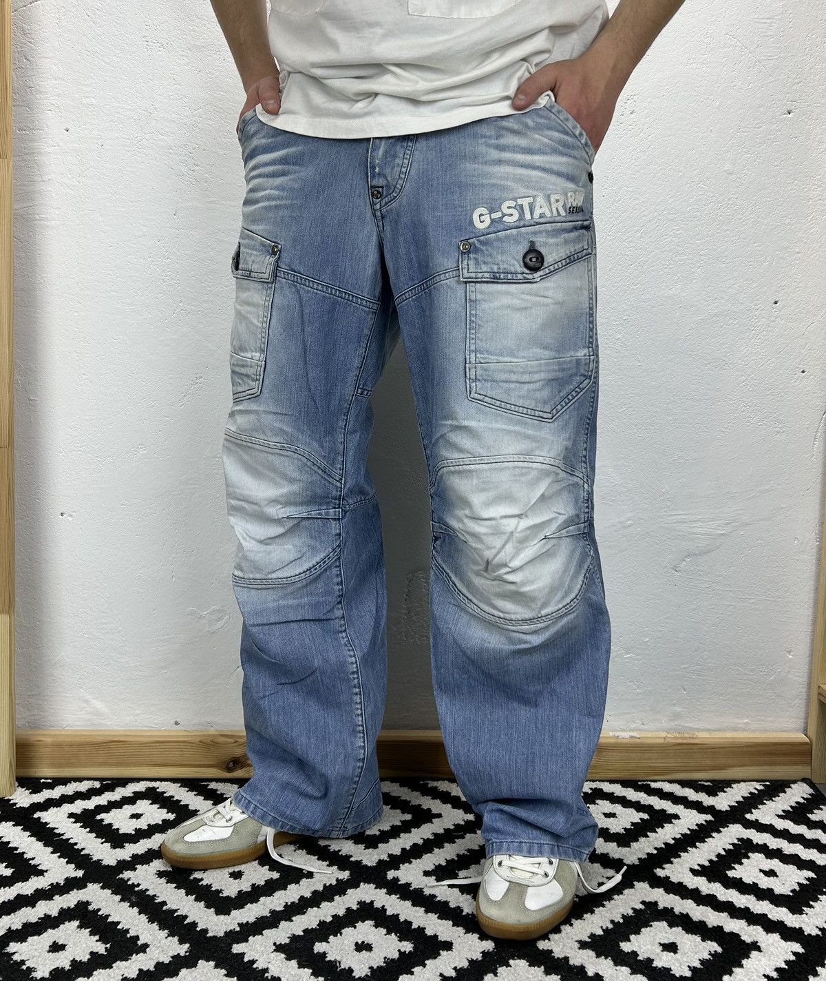 G-Star × Vintage G Star Raw Vintage Baggy Denim Jeans Size 34 Size US 34 / EU 50 - 1 Thumbnail