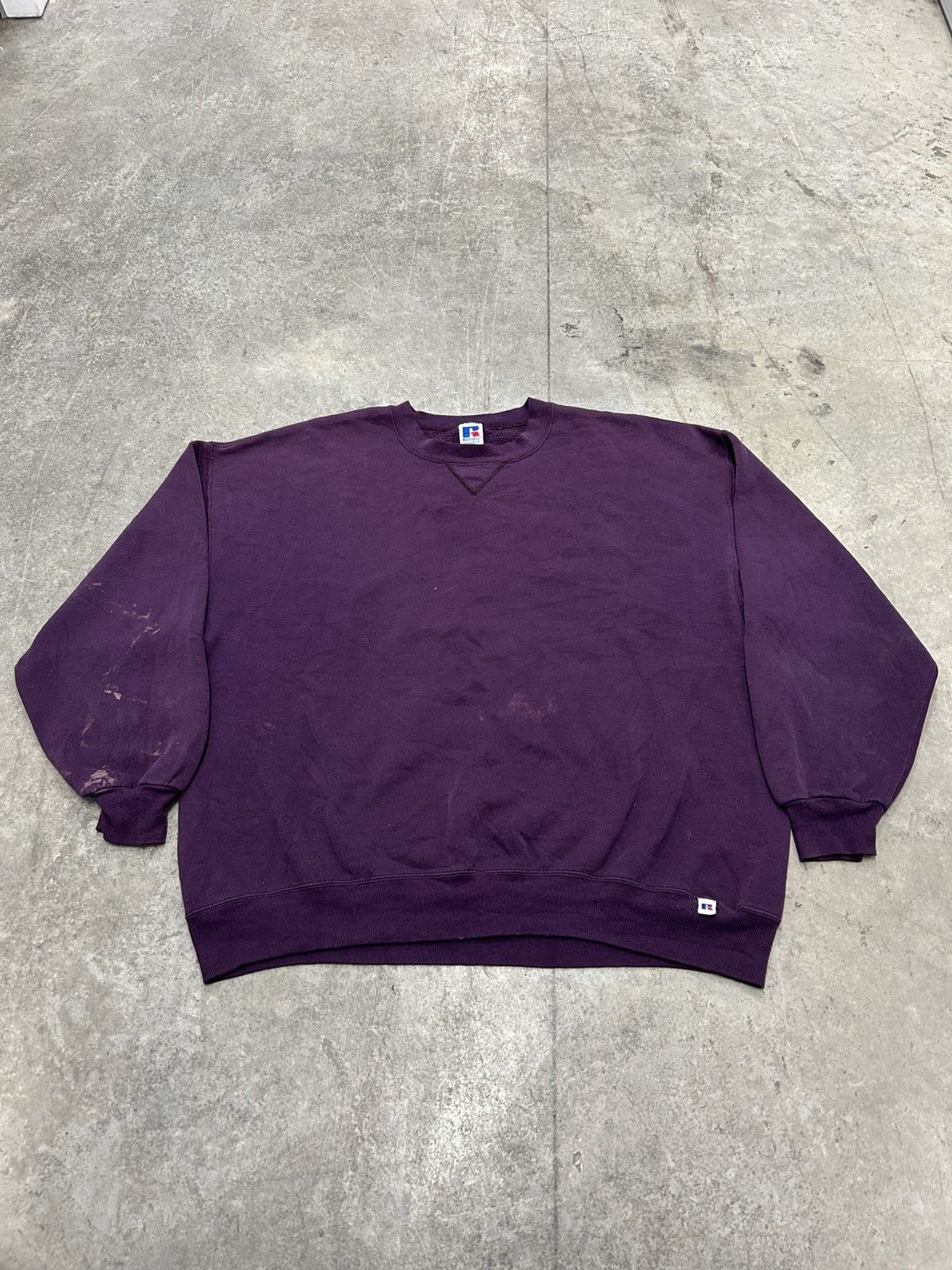 Russell Athletic Vintage Russell athletic sweatshirt purple Size US XXL / EU 58 / 5 - 1 Thumbnail