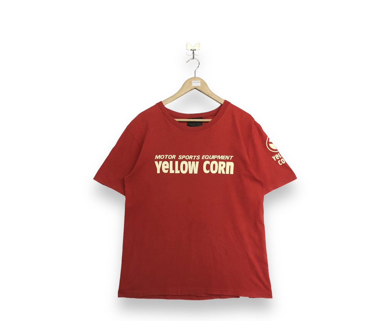 YELLOW CORN Vintage Yellow Corn Logo Spellout MoTo Shirt Size US M / EU 48-50 / 2 - 1 Thumbnail