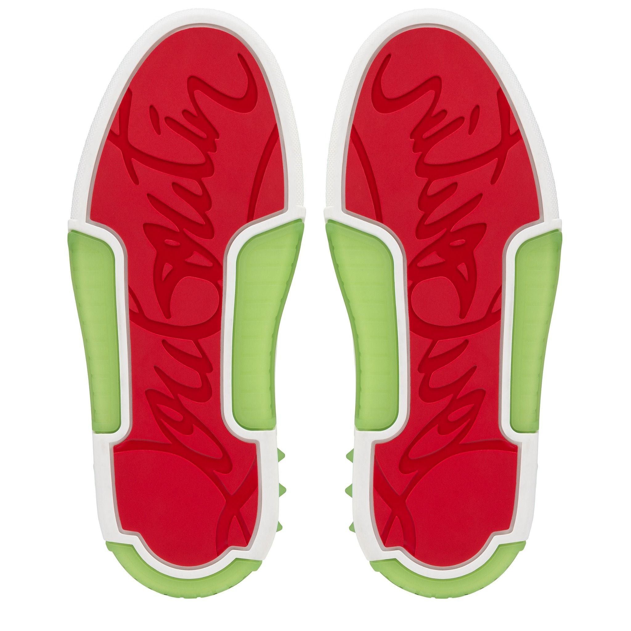 Christian Louboutin os11x0526 Astroloubi Low-Top Sneakers in White/Absinthe Size US 8 / EU 41 - 6 Thumbnail