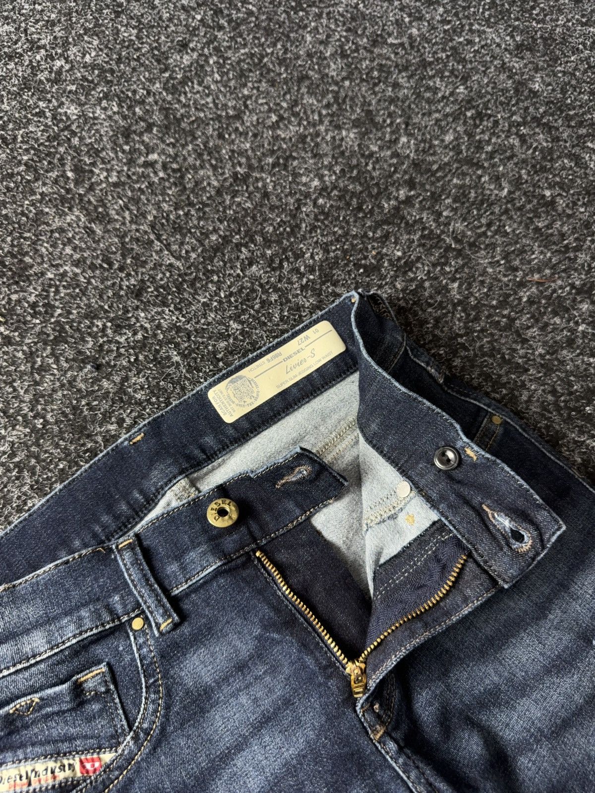 Diesel 00s Luxury Retro Diesel Livier-S Skinny denim pants jeans Size 27" / US 4 / IT 40 - 6 Thumbnail