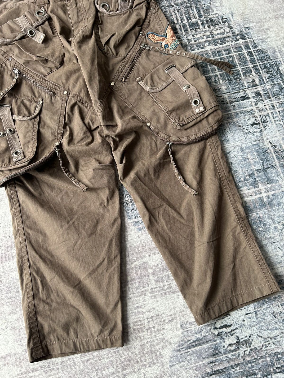 If Six Was Nine Bondage Multipocket Cargo Pants Size US 35 - 5 Thumbnail