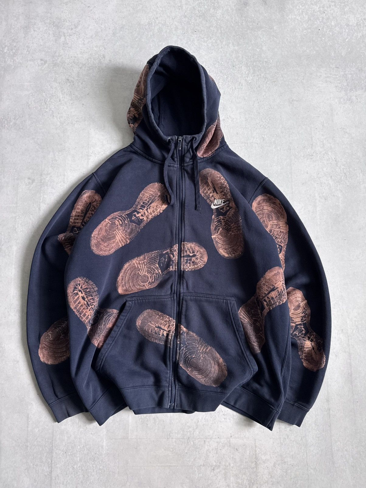 Nike Vintage Nike Dunk Step Custom Print Y2K Oversized Zip Hoodie Size US XL / EU 56 / 4 - 1 Thumbnail