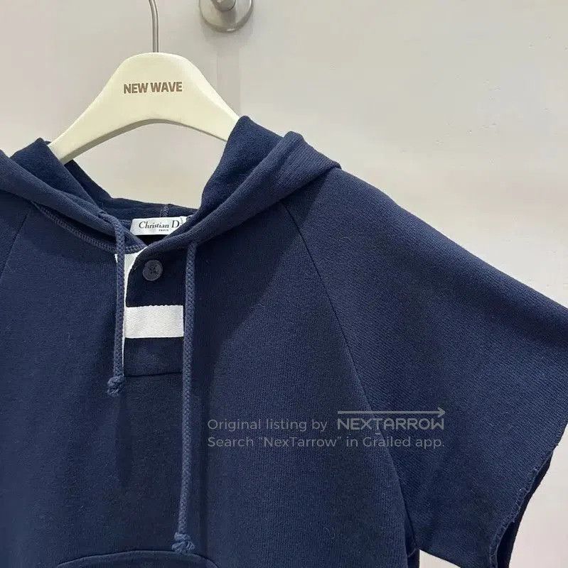 Dior Dior Short Sleeve Cotton Hoodie . Size L / US 10 / IT 46 - 3 Thumbnail