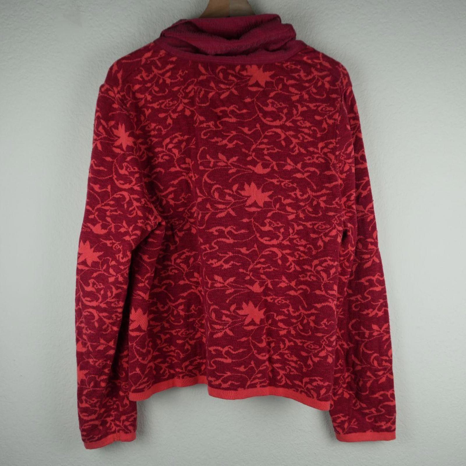 Other Blue Willis Jacket Women's XL Red Life Floral Print Full Zip Size XL / US 12-14 / IT 48-50 - 6 Thumbnail