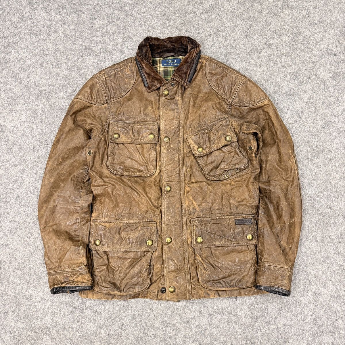 Polo Ralph Lauren 90🔥 vintage polo ralph lauren brown wax jacket Size US S / EU 44-46 / 1 - 1 Thumbnail