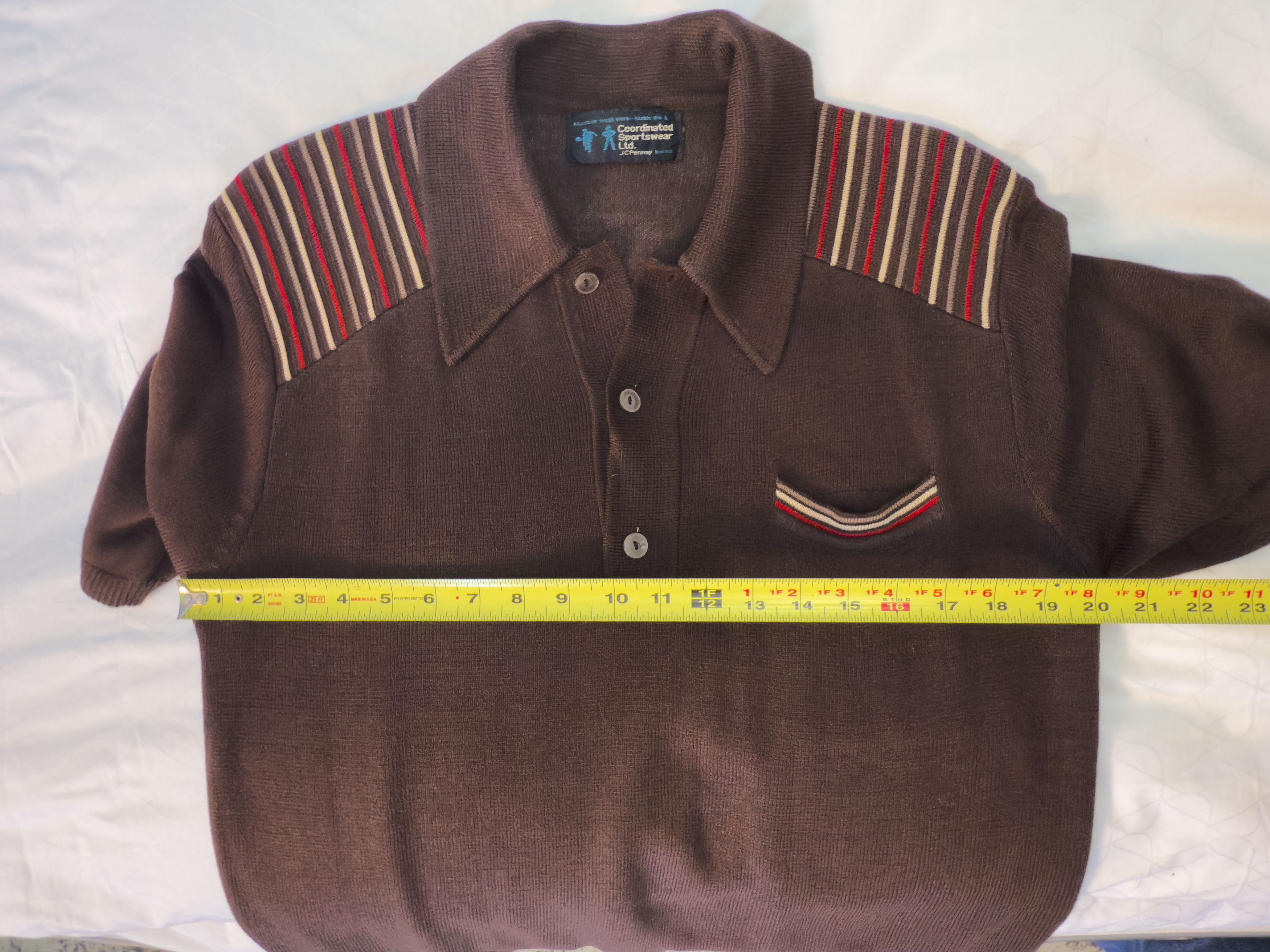 JCPenney Vintage 70s JCPenney Coordinated Sportswear Knit Polo Shirt Size US M / EU 48-50 / 2 - 7 Thumbnail