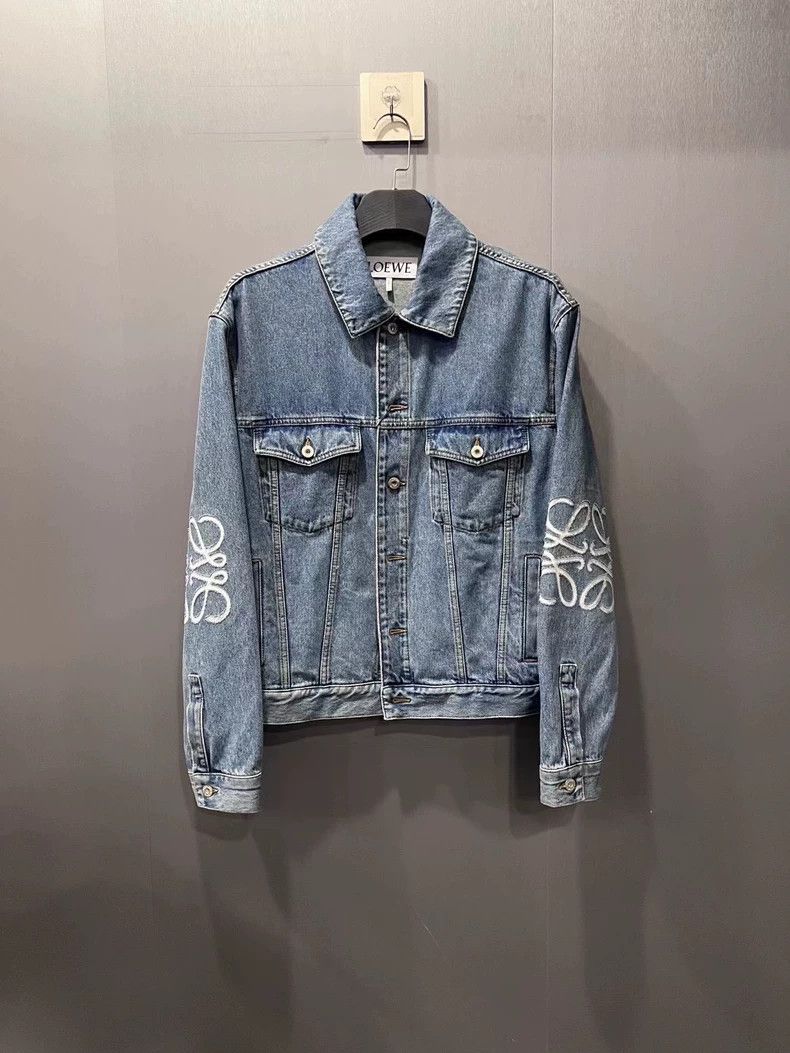 Loewe LOEWE Embroidered Logo denim jacket Size XL / US 12-14 / IT 48-50 - 1 Thumbnail