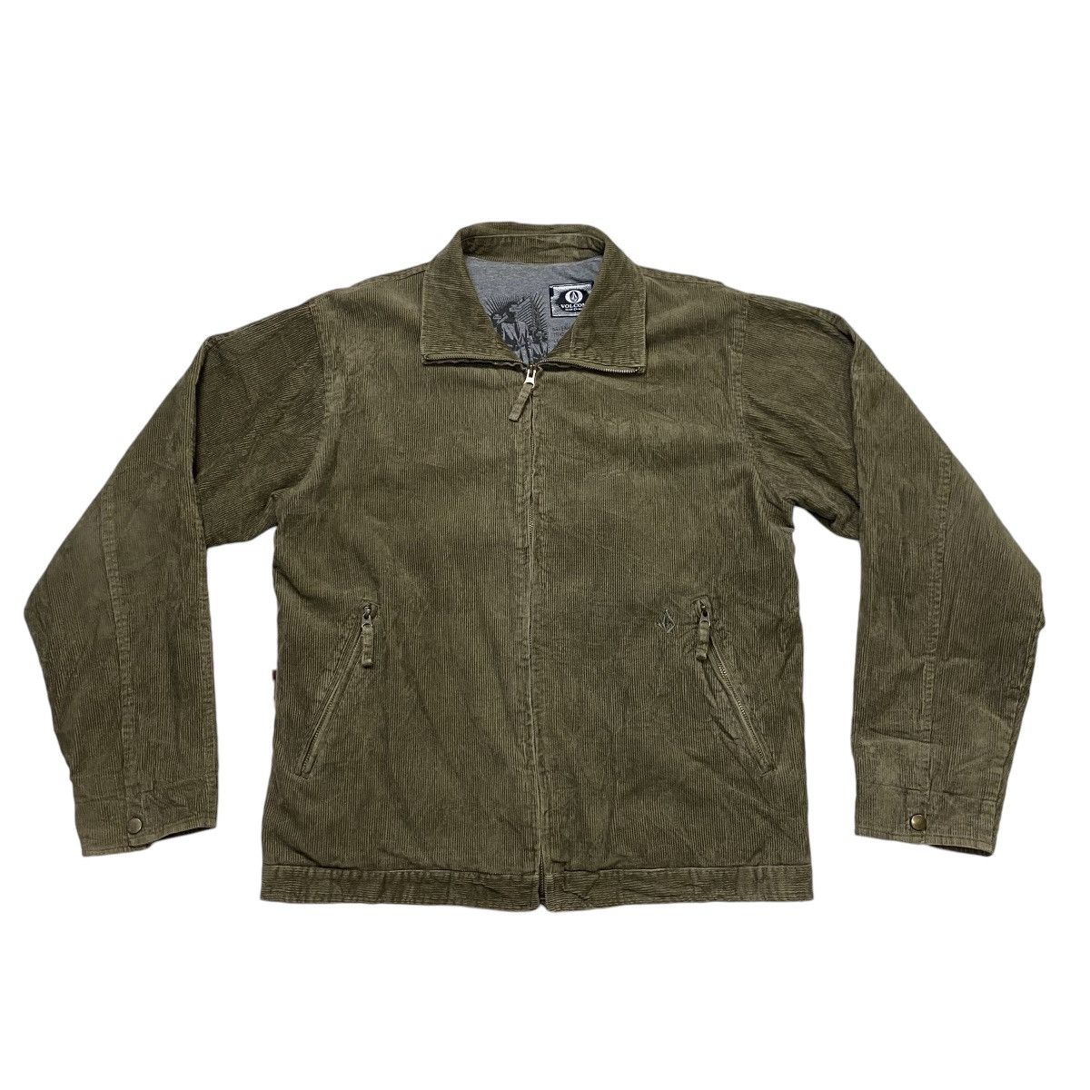 Vintage Volcom Stone corduroy zipper jacket