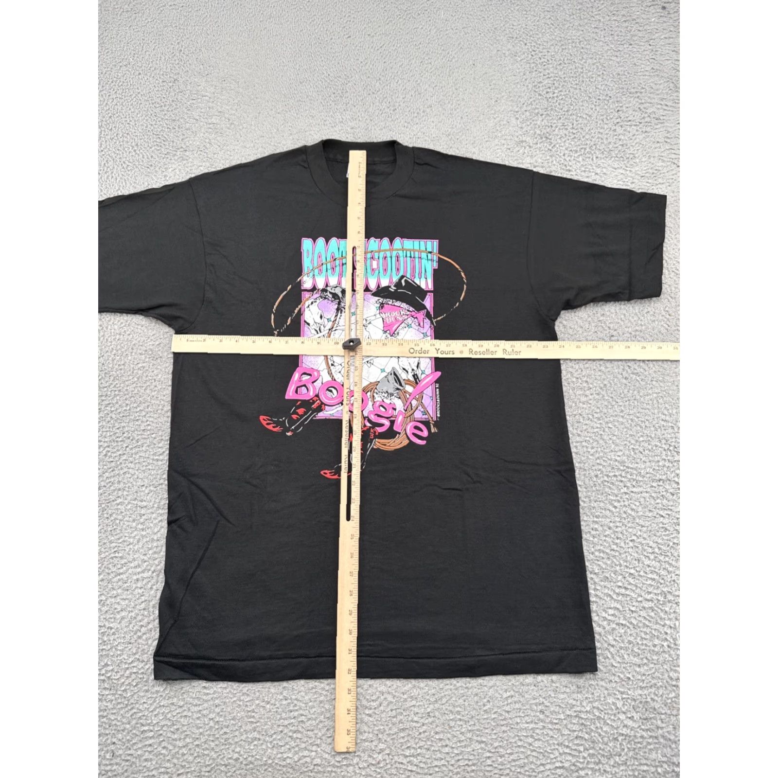 Fruit Of The Loom VTG Brooks & Dunn Boot Scootin Boogie Shirt XL Black Cotton Short Sleeve Crew Neck Men T-Shirt Double-Sided Band Graphic Print United States Size US XL / EU 56 / 4 - 4 Thumbnail