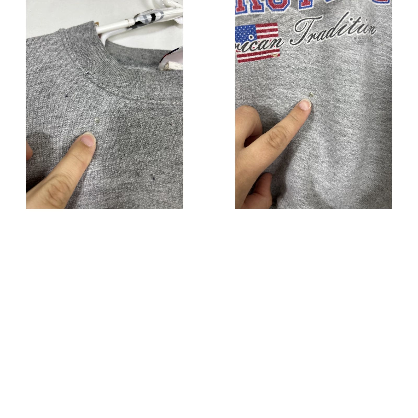 Hanes Hanes Mens Medium Crewneck Sweater Long Sleeve Pullover Americana Motorcycle Gray Size US M / EU 48-50 / 2 - 10 Thumbnail