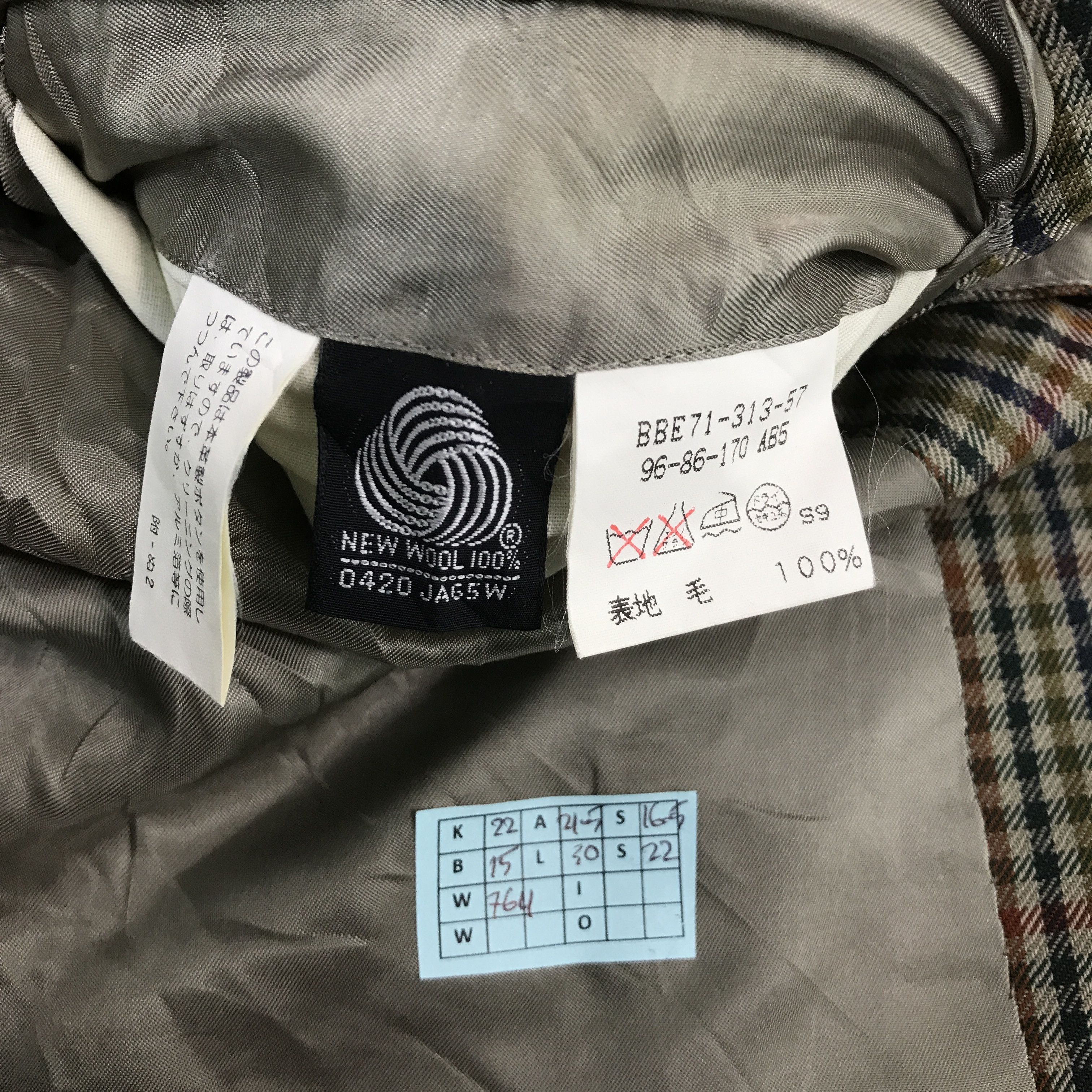 Burberry × Japanese Brand BURBERRYS FLANNEL BLAZER COAT JACKET Size US L / EU 52-54 / 3 - 12 Thumbnail
