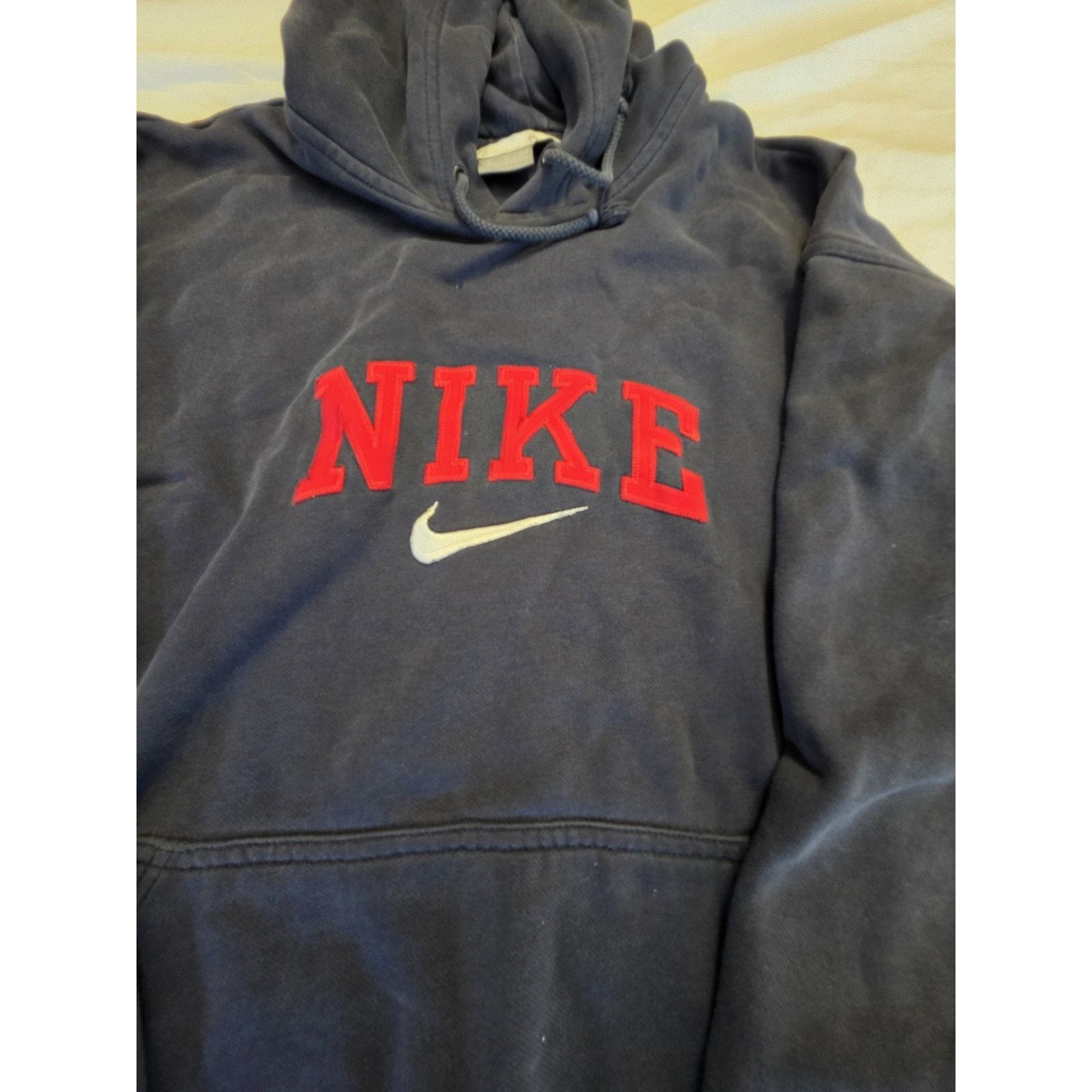 Nike Nike Men's Vintage Size XL Black Hooded Sweatshirt Size US XL / EU 56 / 4 - 2 Thumbnail