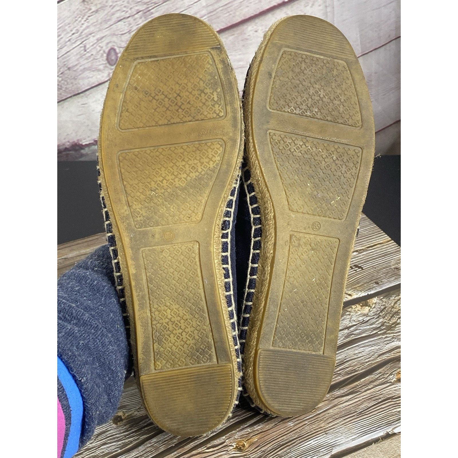 Tory Burch Tory Burch Elisa Logo Flat Espadrille Navy/GreenFlats -6.5 Size US 6.5 / IT 36.5 - 7 Thumbnail