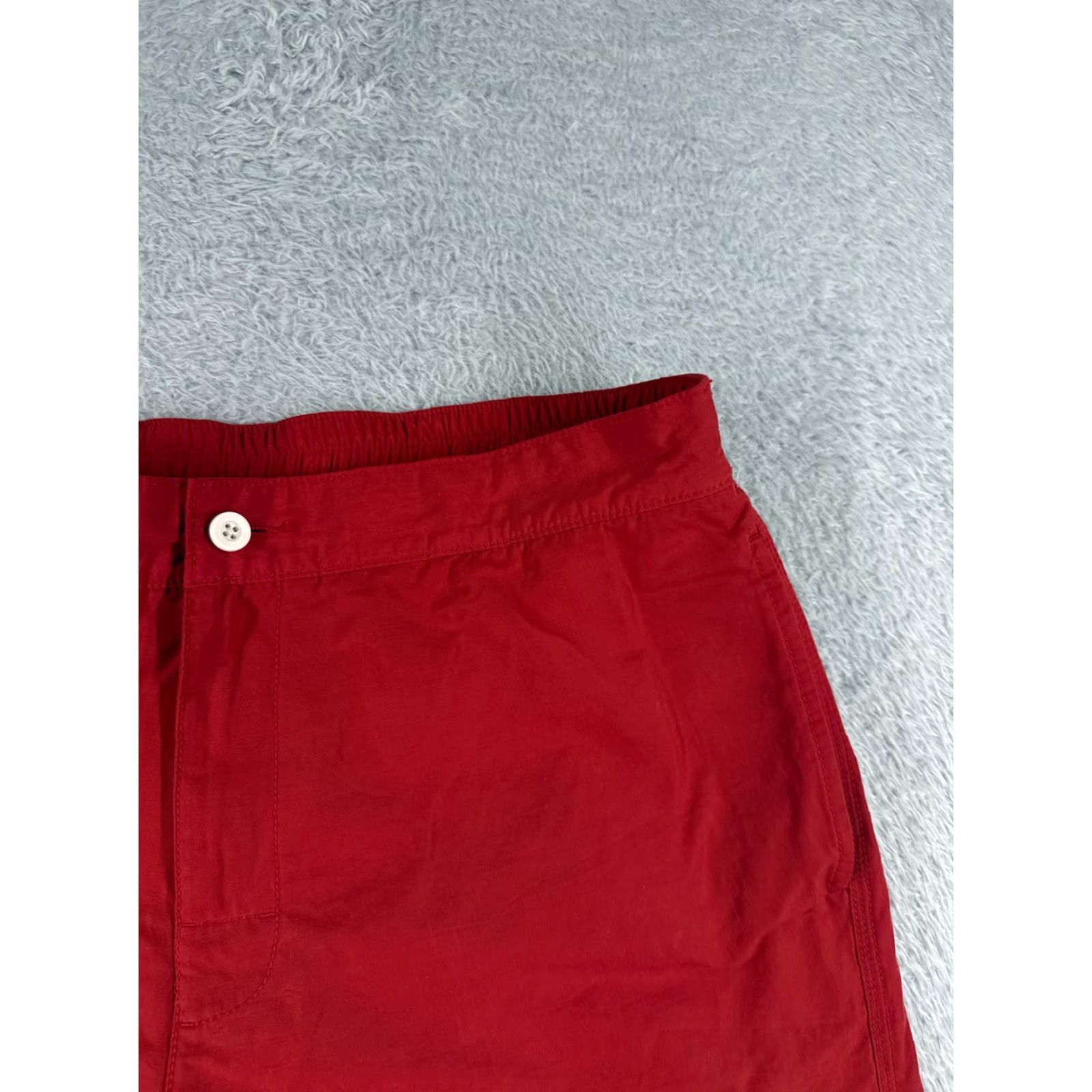 Tommy Bahama Tommy Bahama Swim Bottom Men L Red Solid Cotton Polyester Lined RELAX Size US 33 - 5 Thumbnail