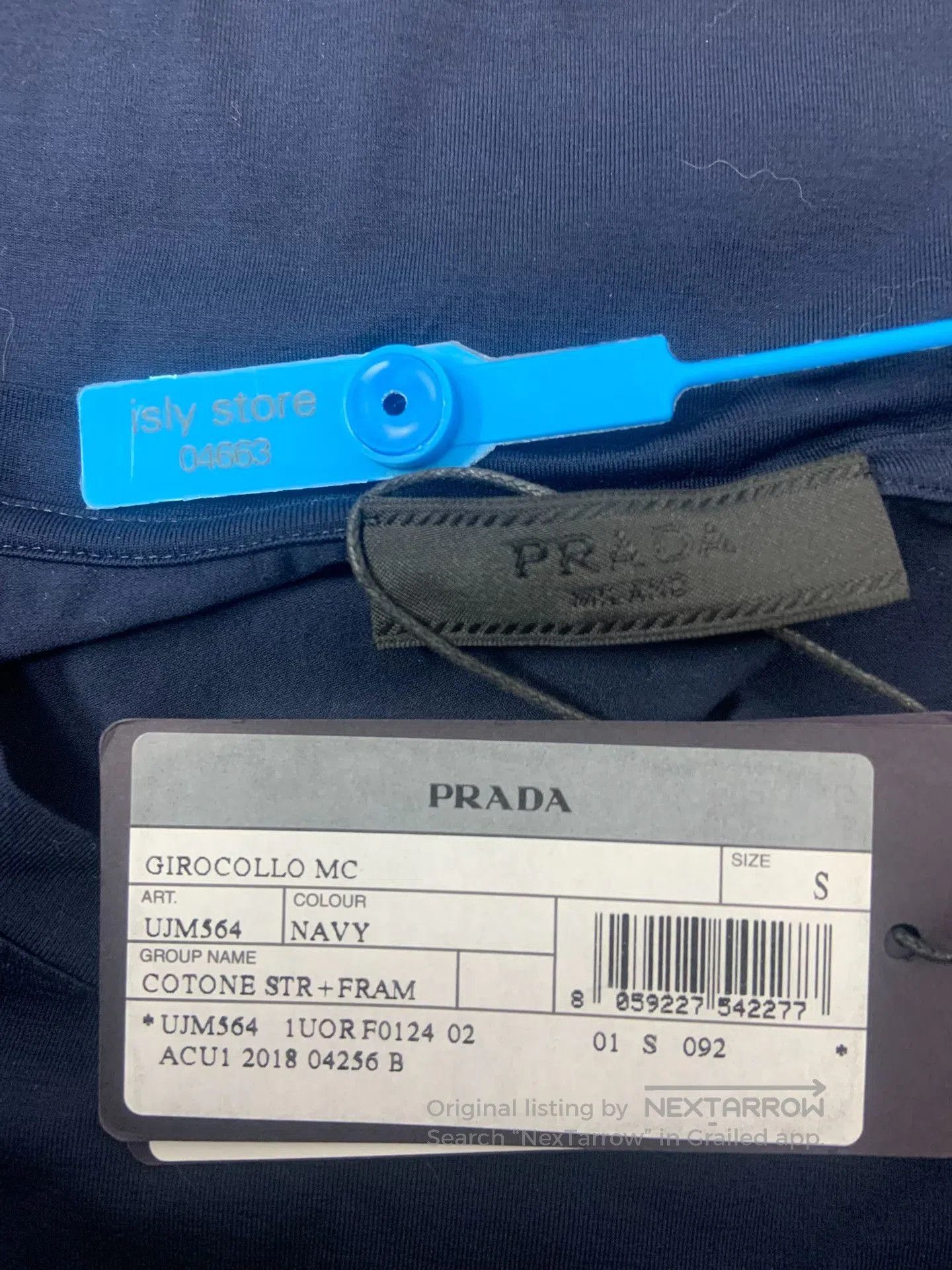 Prada PRADA Solid Crew Neck Fitted Short Sleeve. Size US S / EU 44-46 / 1 - 5 Thumbnail