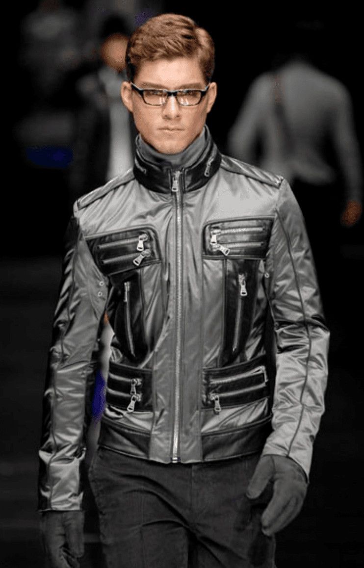 Dolce & Gabbana AW2007 Dolce & Gabbana Khaki Hybrid Nylon Leather Jacket Size US L / EU 52-54 / 3 - 2 Thumbnail
