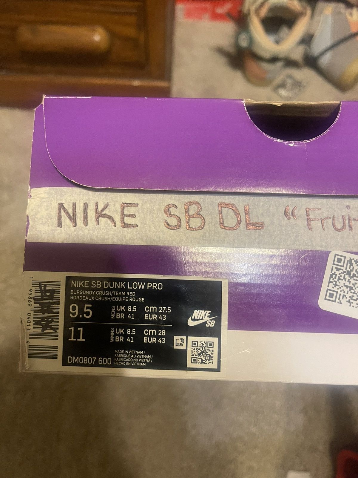Nike Nike SB Dunk Low Cherry Pack Size US 9.5 / EU 42-43 - 8 Thumbnail