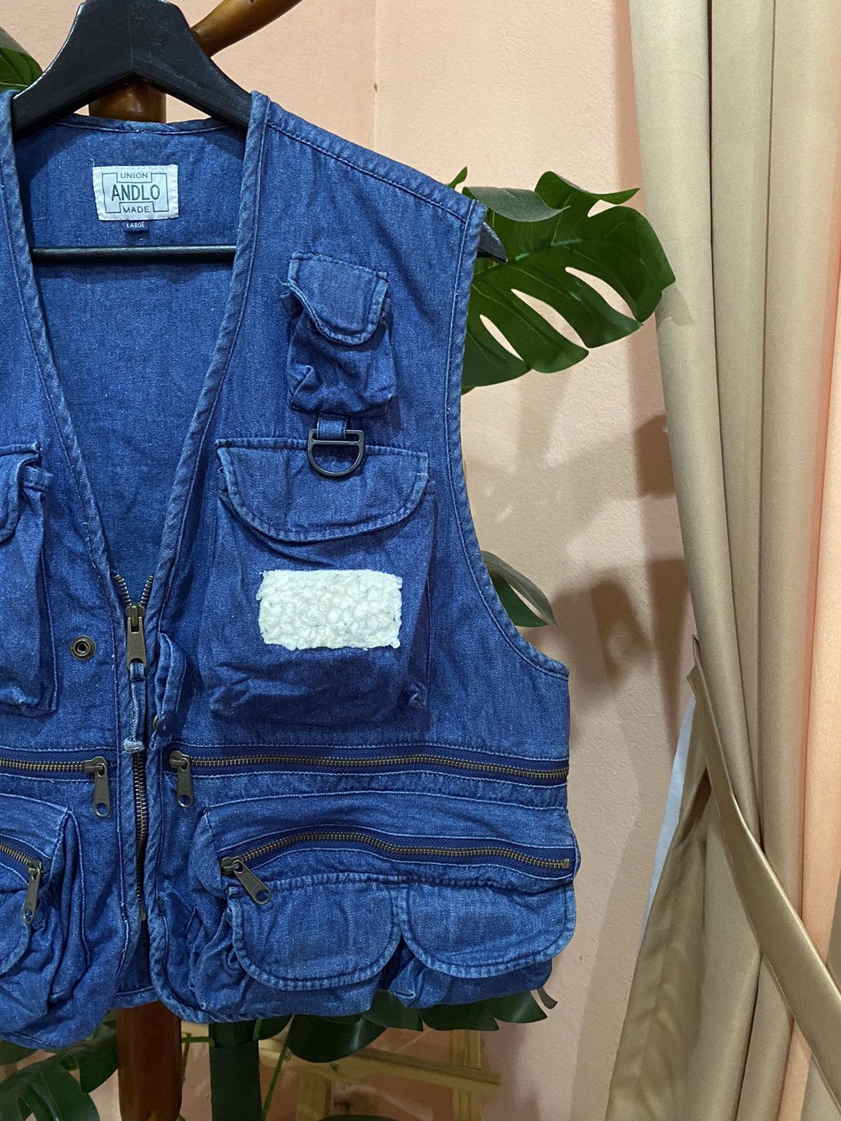 Japanese Brand Vintage Union Made Andlo Denim Vest for Outdoor Enthusiasts Size US L / EU 52-54 / 3 - 5 Thumbnail