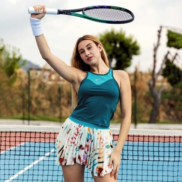 Nike Nike FD7929 Court Dri-FIT Slam Tennis Tank Top Teal ( M ) Size M / US 6-8 / IT 42-44 - 1 Thumbnail