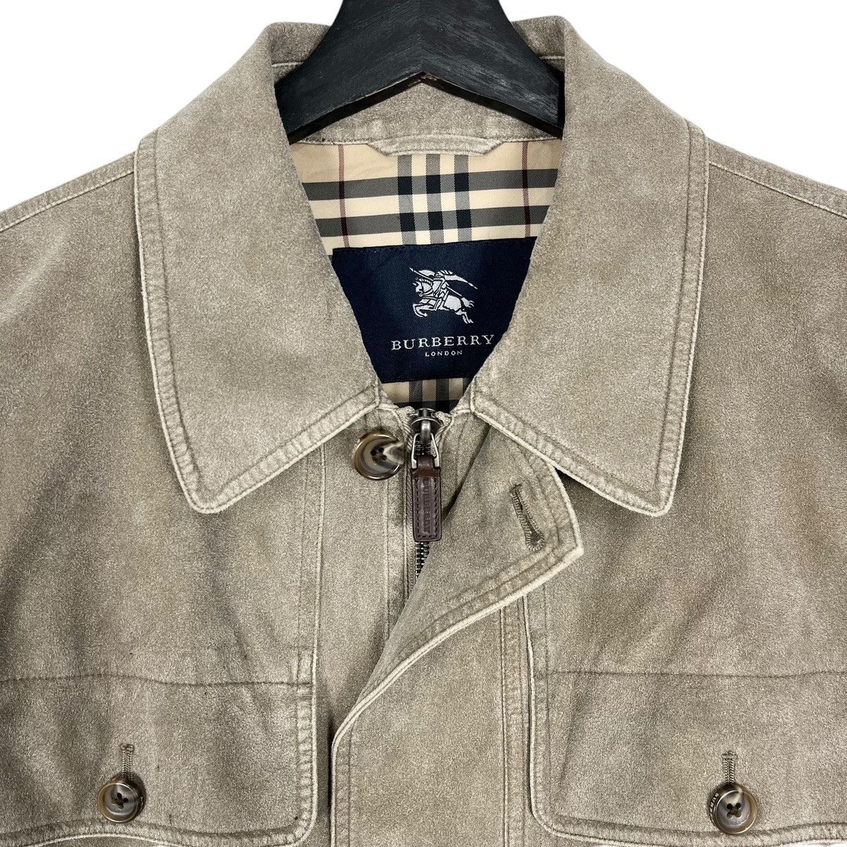 Burberry Burberry Suede Leather Jacket Size US M / EU 48-50 / 2 - 5 Thumbnail