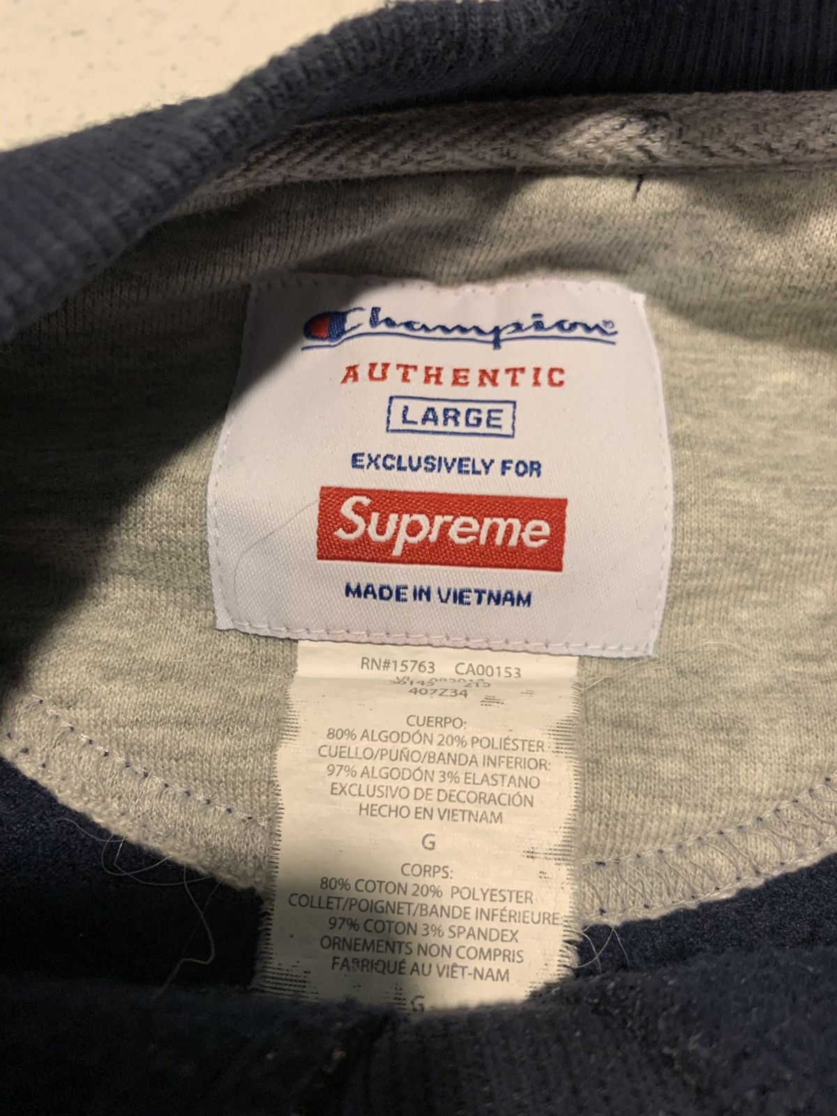 Champion × Supreme Supreme Champion Stars Crewneck Size US L / EU 52-54 / 3 - 4 Thumbnail