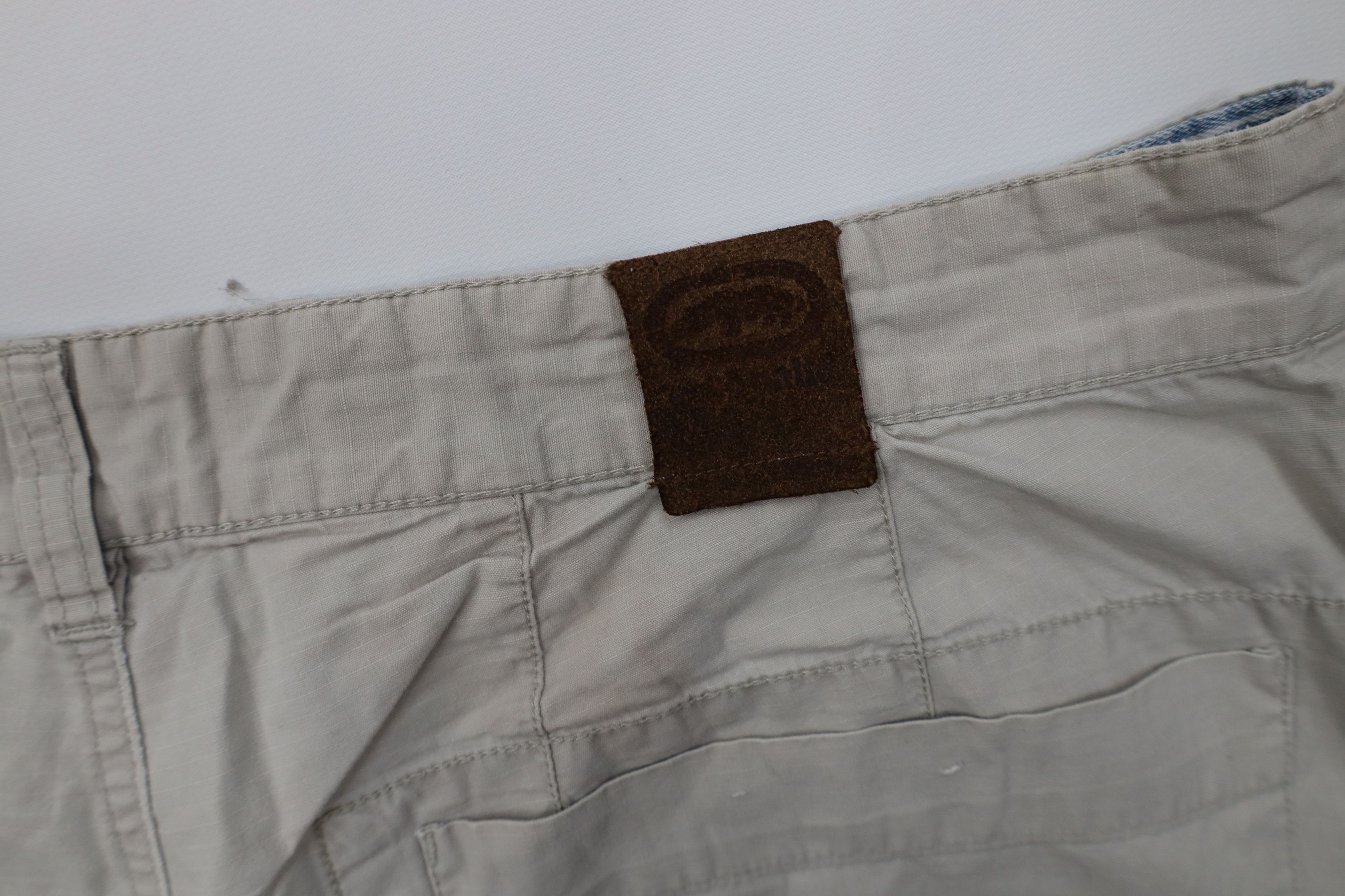 Ecko Unltd. Vintage 90s Y2K Ecko Baggy Ripstop Cargo Shorts Beige Cotton Size US 38 / EU 54 - 15 Thumbnail
