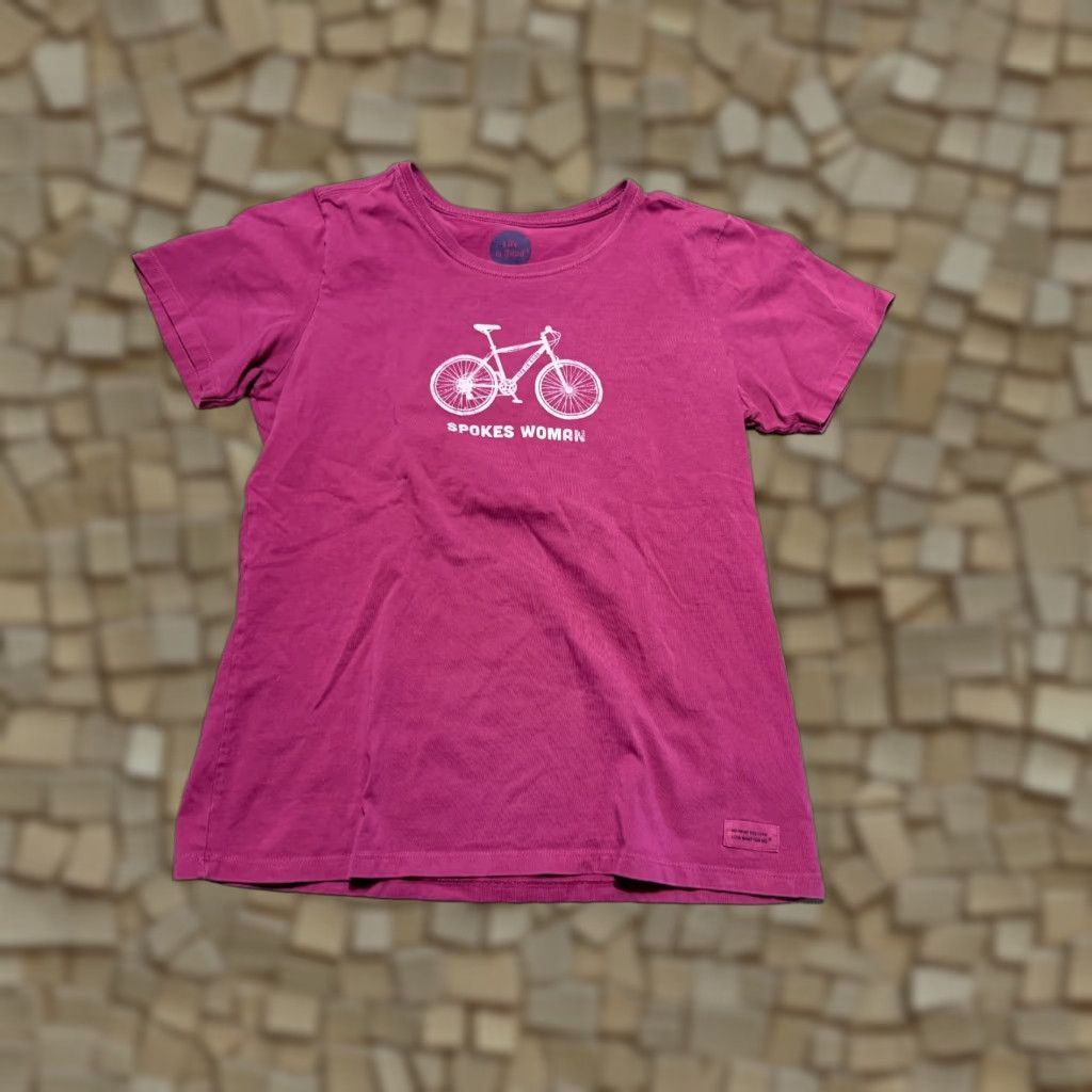 Life is Good Life is Good Shirts Women's Medium Purple Short Sleeve Crew Neck Basic Tees Size M / US 6-8 / IT 42-44 - 1 Thumbnail