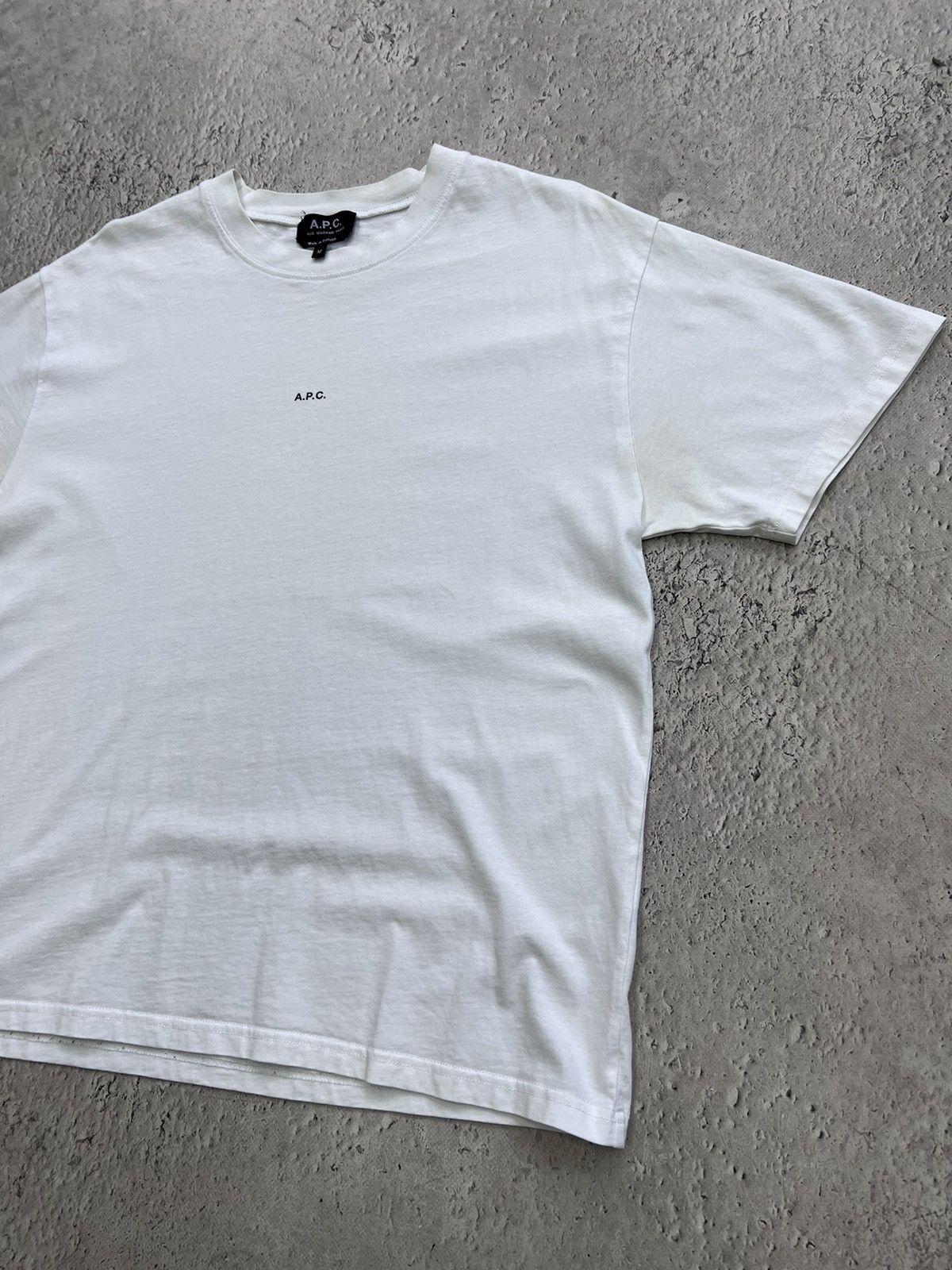 A.P.C. Vintage A. P. C. CENTR MINI LOGO T-Shirt Size US M / EU 48-50 / 2 - 4 Thumbnail